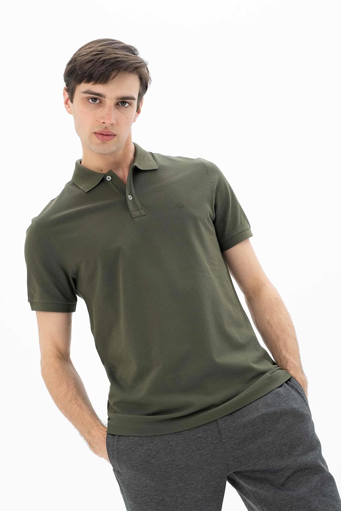 Arma Erkek %95 Pamuk Polo Yaka Regular Fit T-shirt 