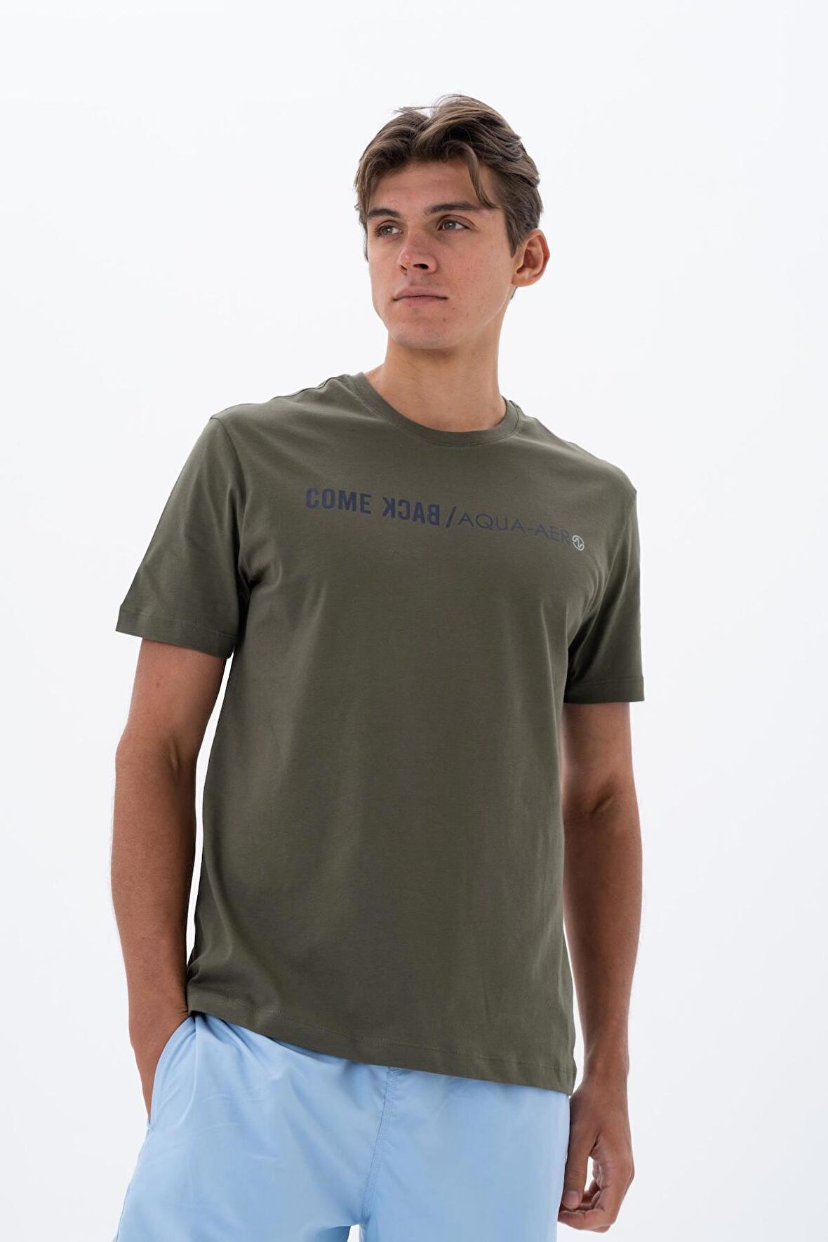 Arma Erkek Büyük Beden Bisiklet Yaka Tişört 