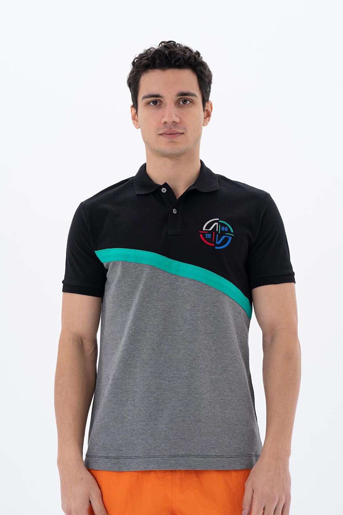 Arma Erkek Baskılı Regular Fit % 95 Pamuklu %5 Likralı Polo Yaka T-Shirt 
