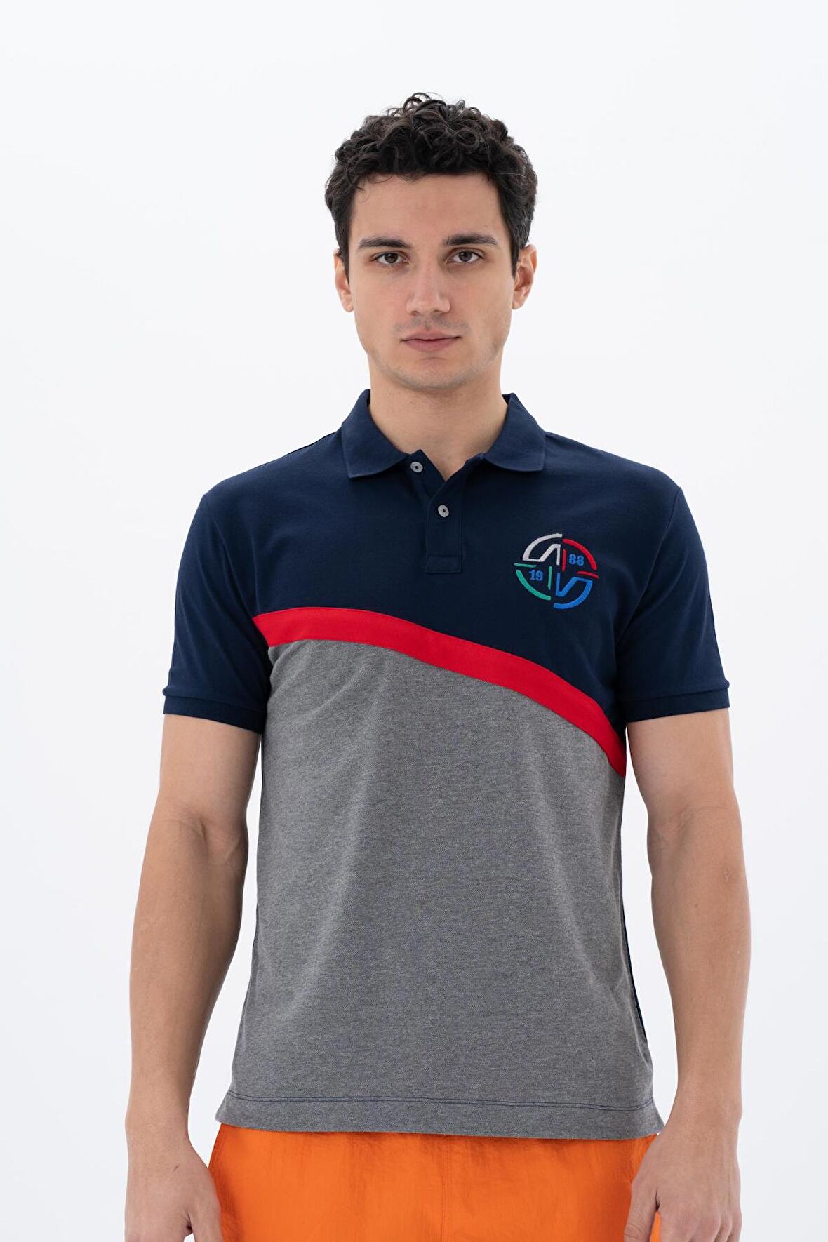 Arma Erkek Baskılı Regular Fit % 95 Pamuklu %5 Likralı Polo Yaka T-Shirt 