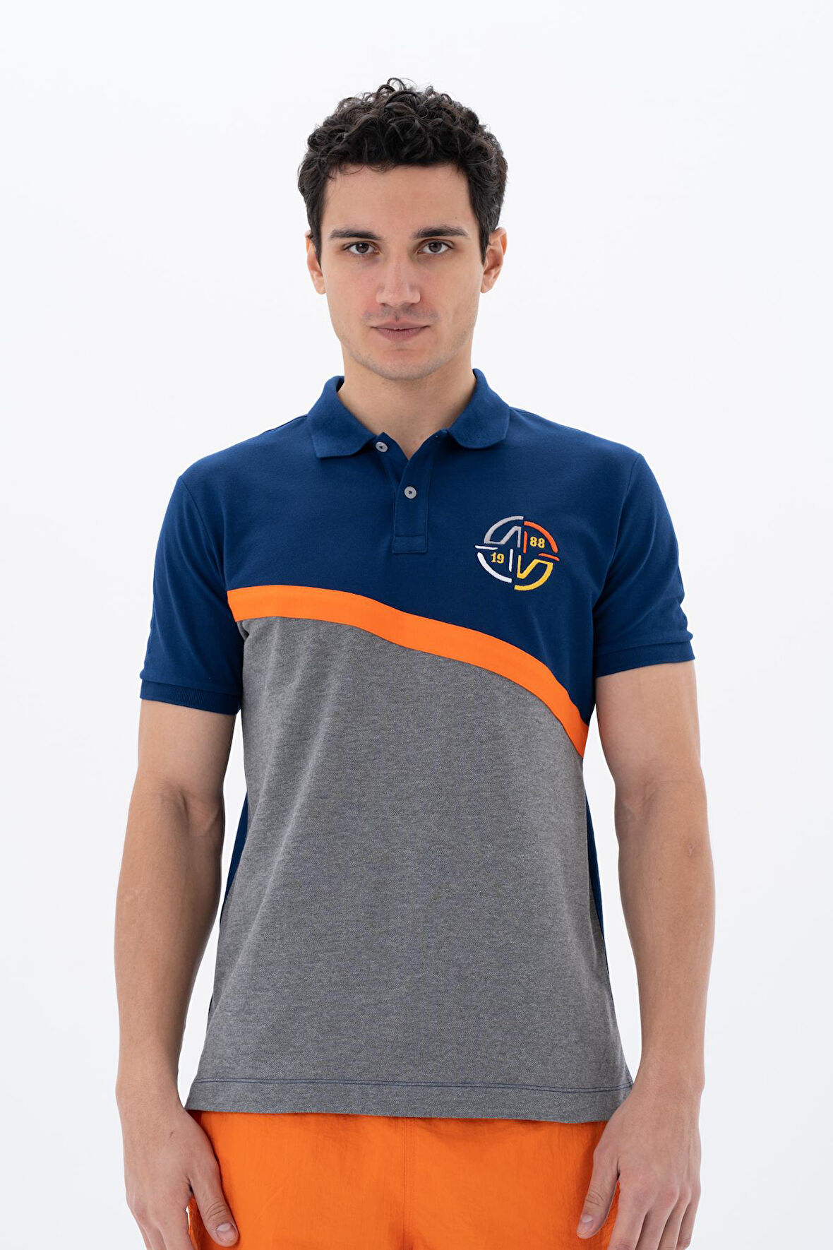 Arma Erkek Baskılı Regular Fit % 95 Pamuklu %5 Likralı Polo Yaka T-Shirt 