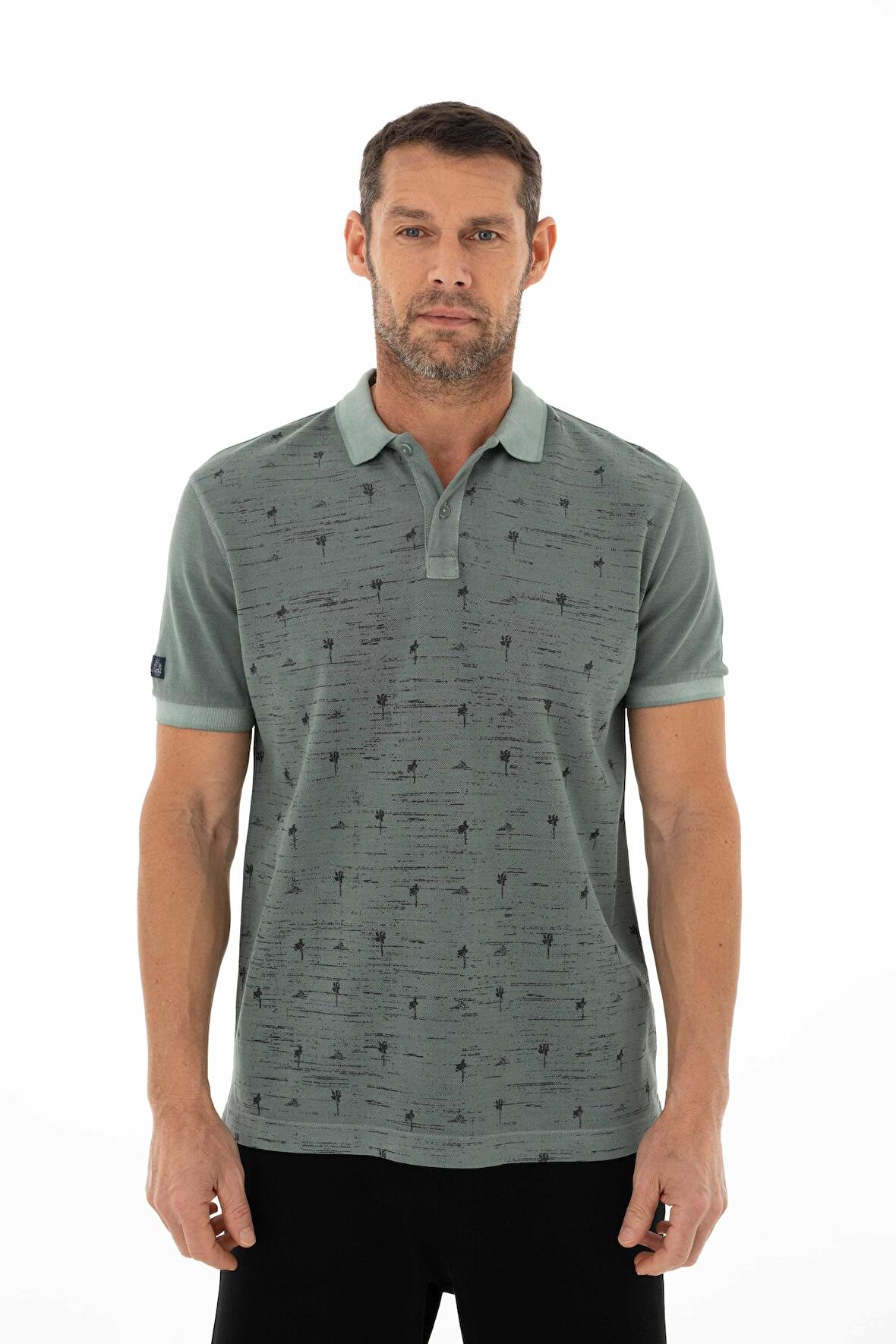 Arma Erkek Regular Fit Parça Boyama Polo Yaka Tişört 