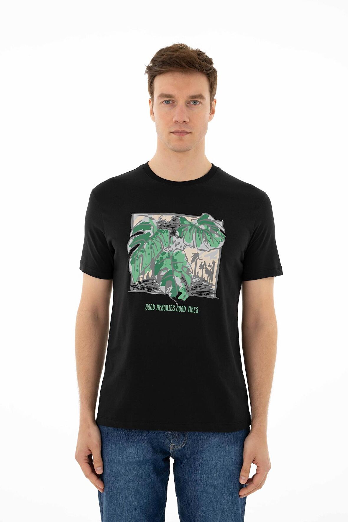 Arma Erkek Regular Fit Bisiklet Yaka Tişört 