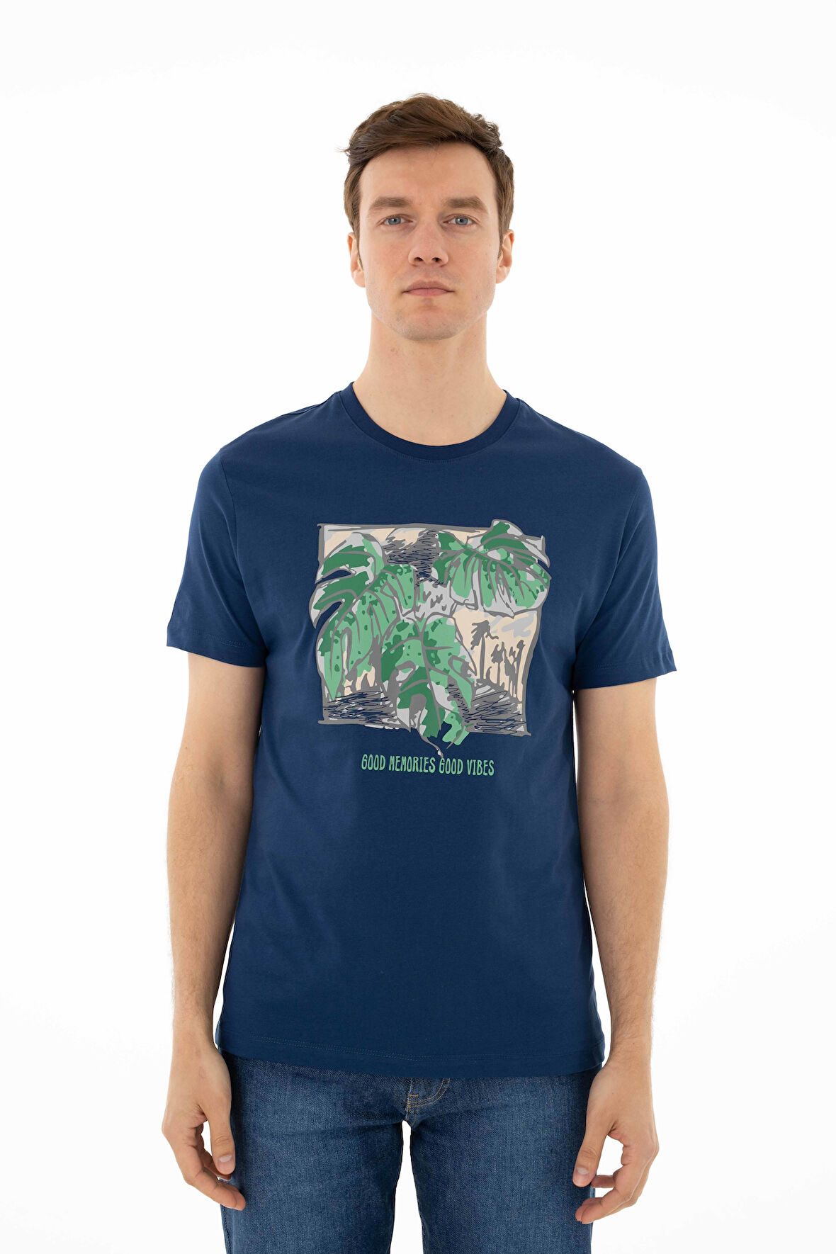 Arma Erkek Regular Fit Bisiklet Yaka Tişört 