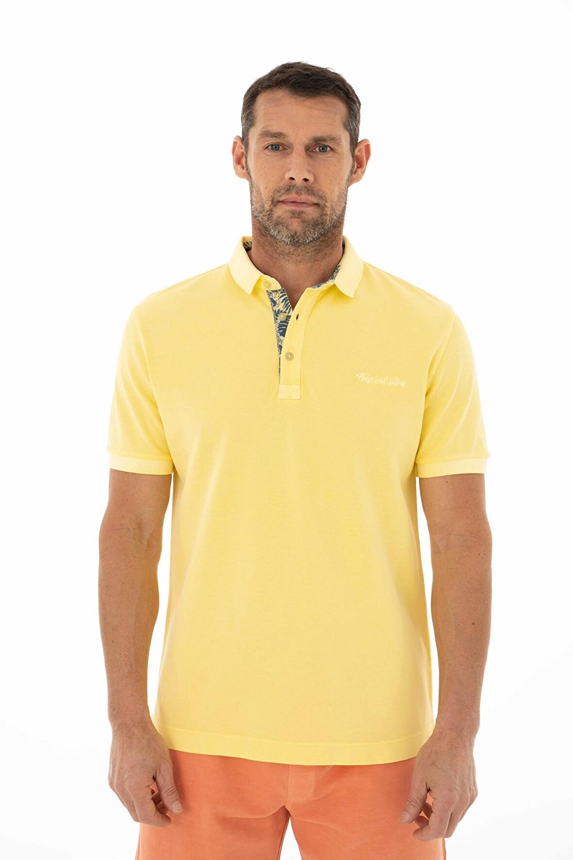 Arma Erkek Regular Fit Parça Boyama Polo Yaka Tişört 