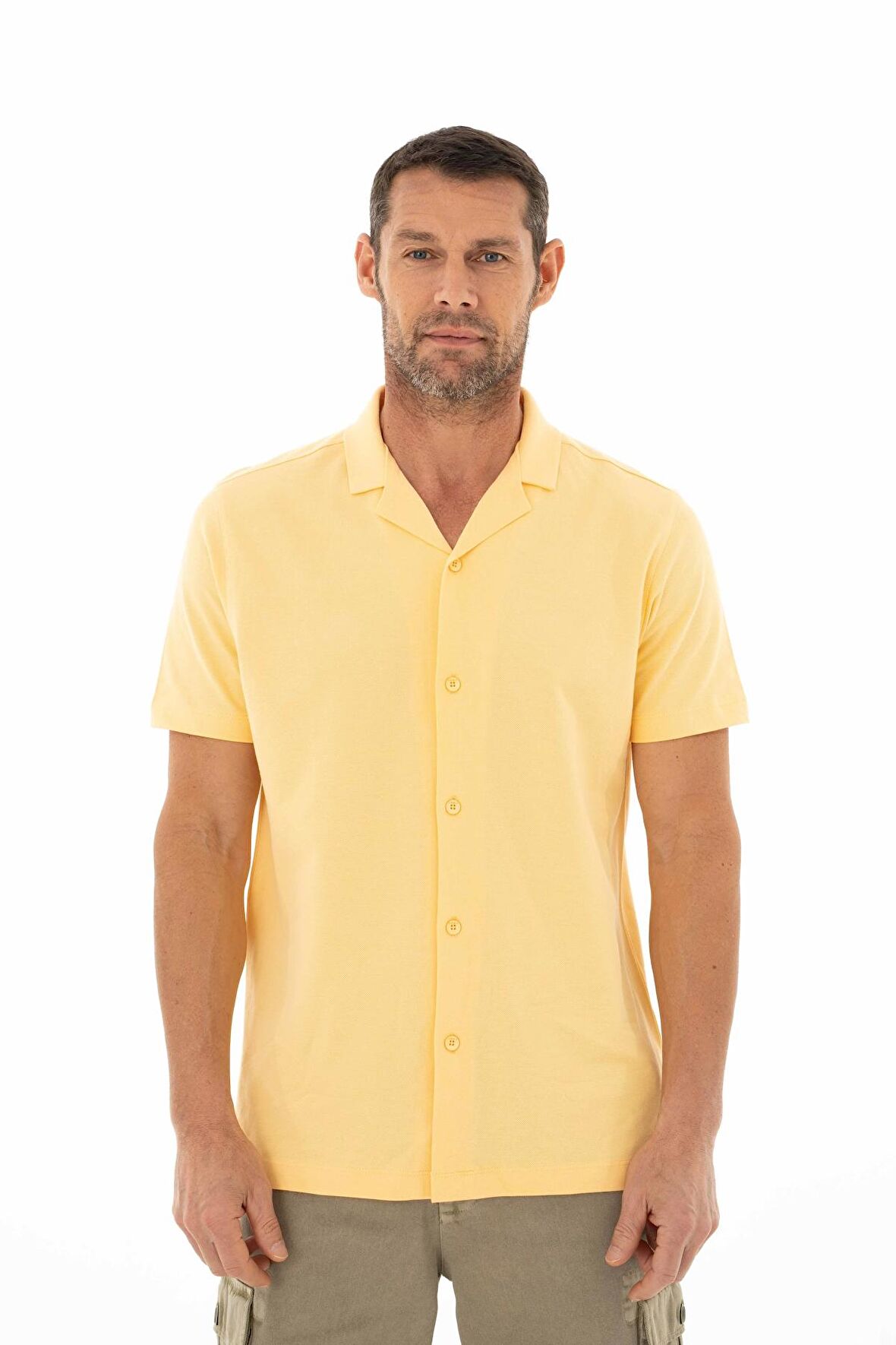 Arma Erkek % 100 Pamuk Penye Pike Regular Fit Polo Yaka Gömlek 