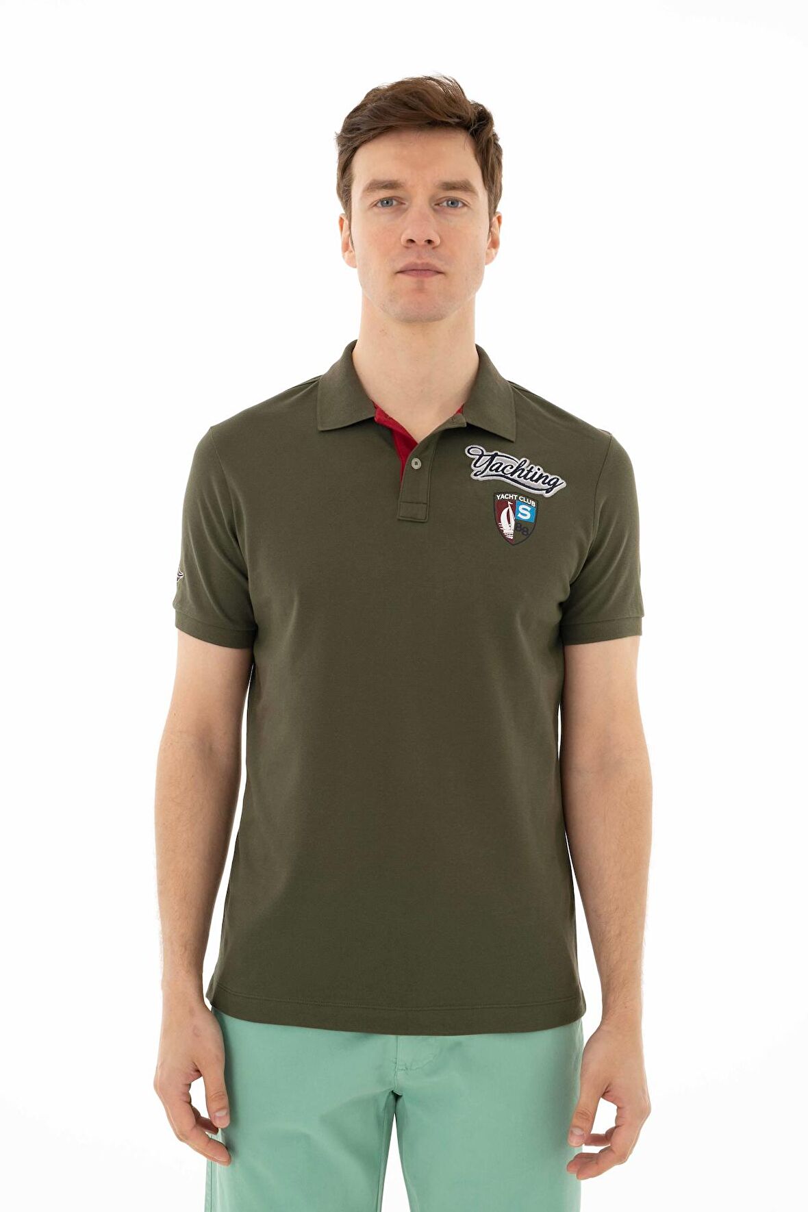 Arma Erkek Baskılı Regular Fit % 95 Pamuklu %5 Likralı Polo Yaka T-Shirt 