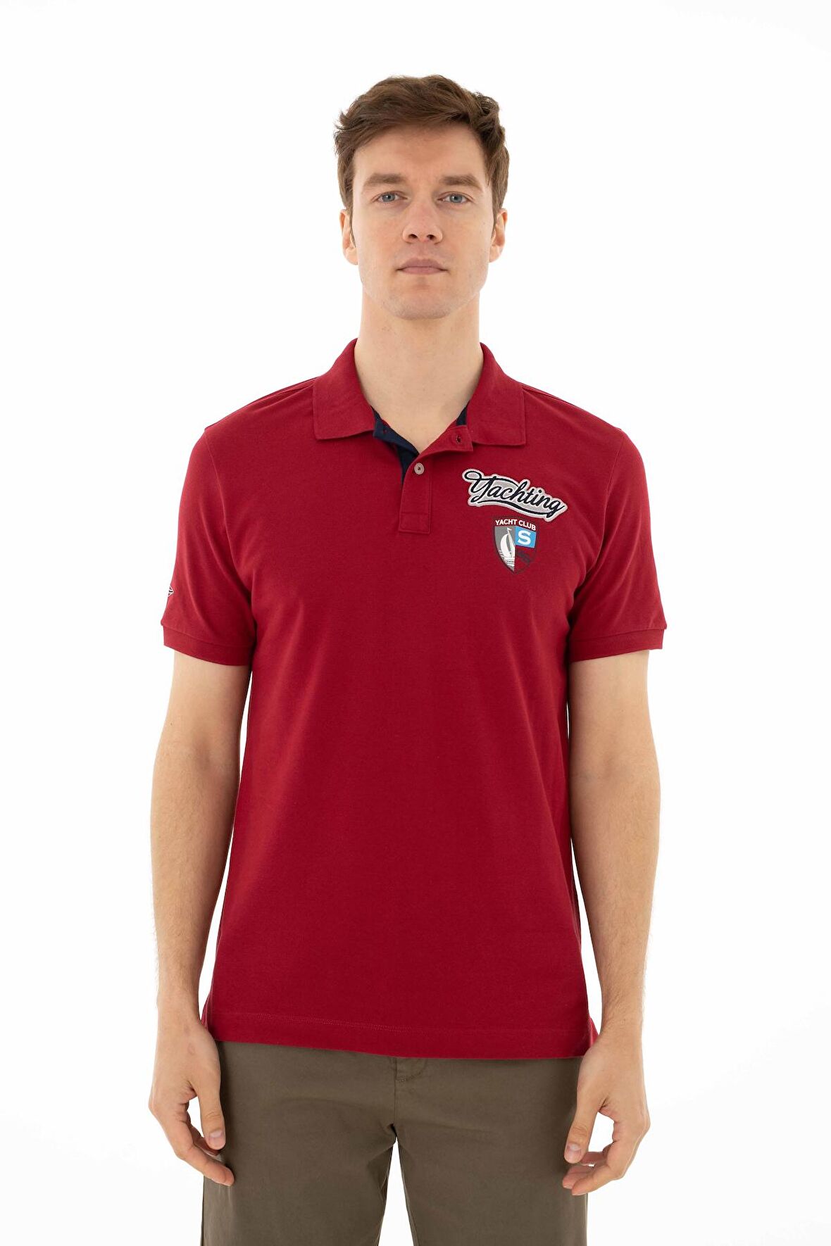 Arma Erkek Baskılı Regular Fit % 95 Pamuklu %5 Likralı Polo Yaka T-Shirt 