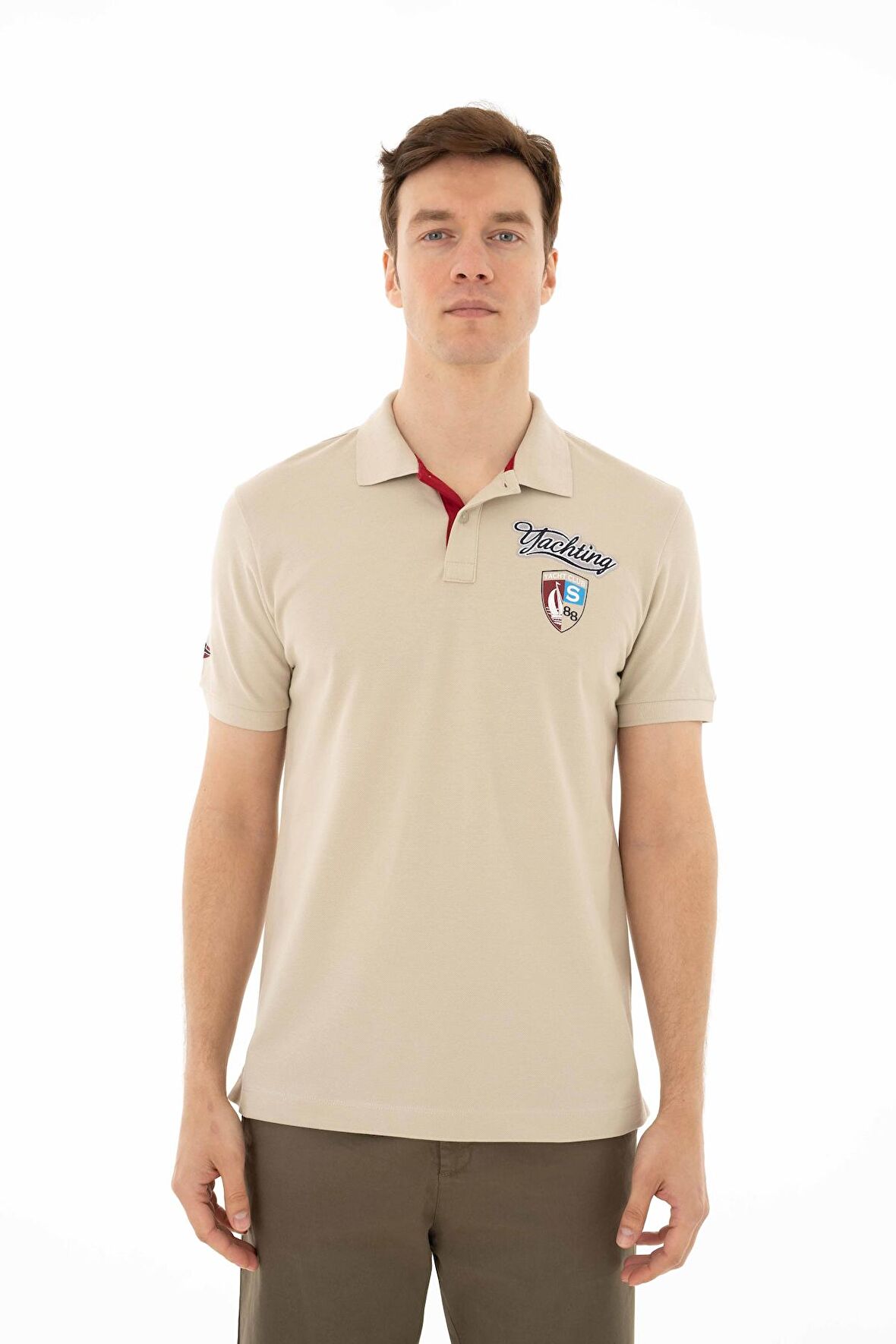 Arma Erkek Baskılı Regular Fit % 95 Pamuklu %5 Likralı Polo Yaka T-Shirt 