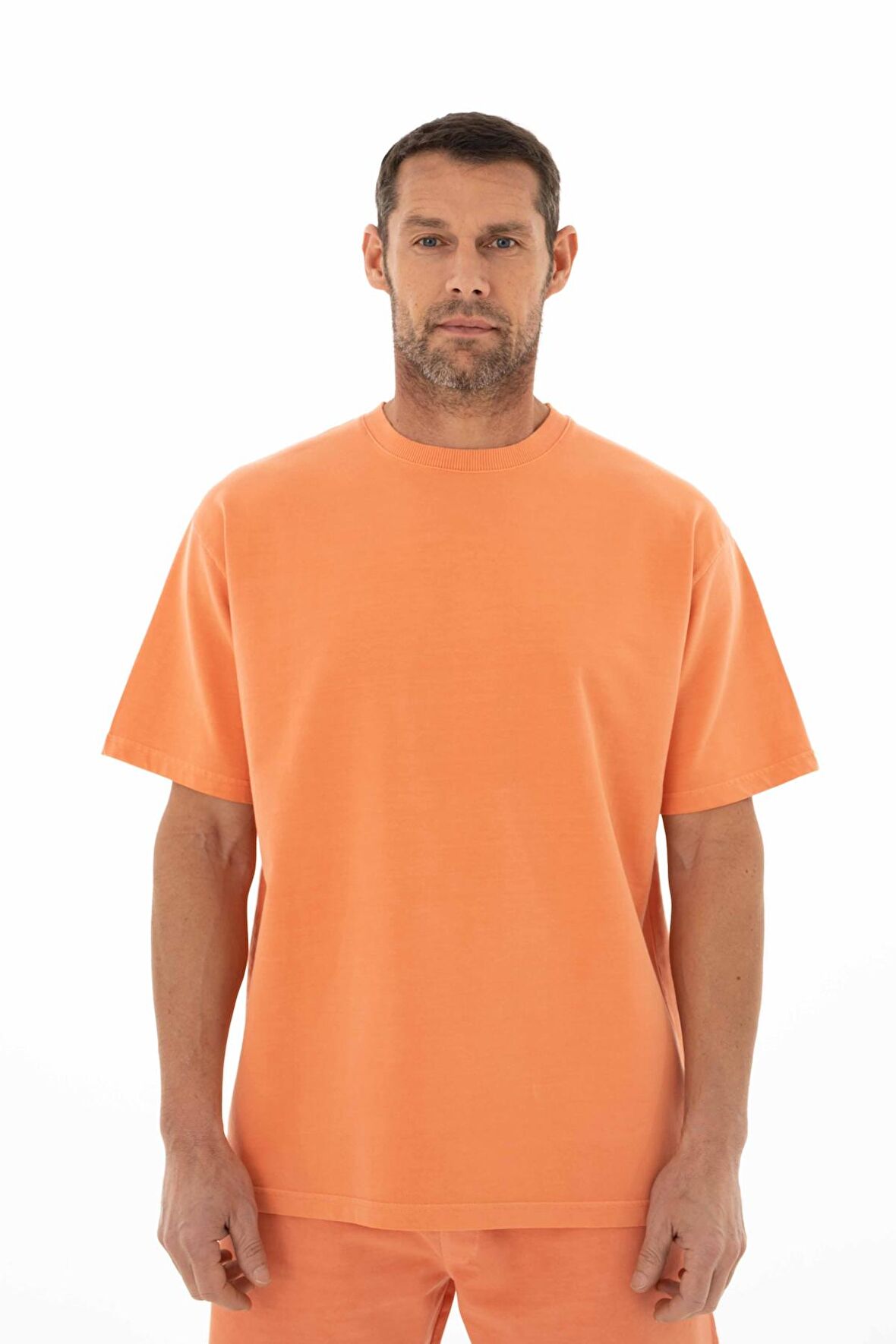 Arma Erkek Oversize Kısa Kollu Bisiklet Yaka Sweatshirt 