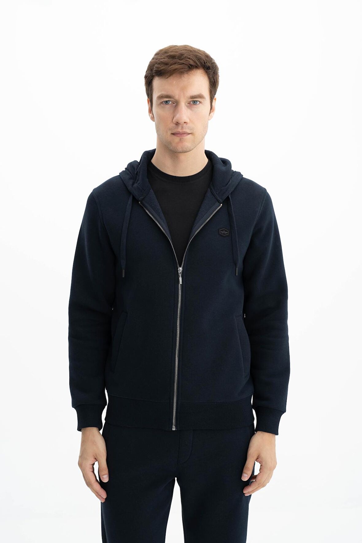Arma Erkek Regular Fit 3 İplik Şardonlu Tam Fermuar Kapüşonlu Cepli Sweatshirt 