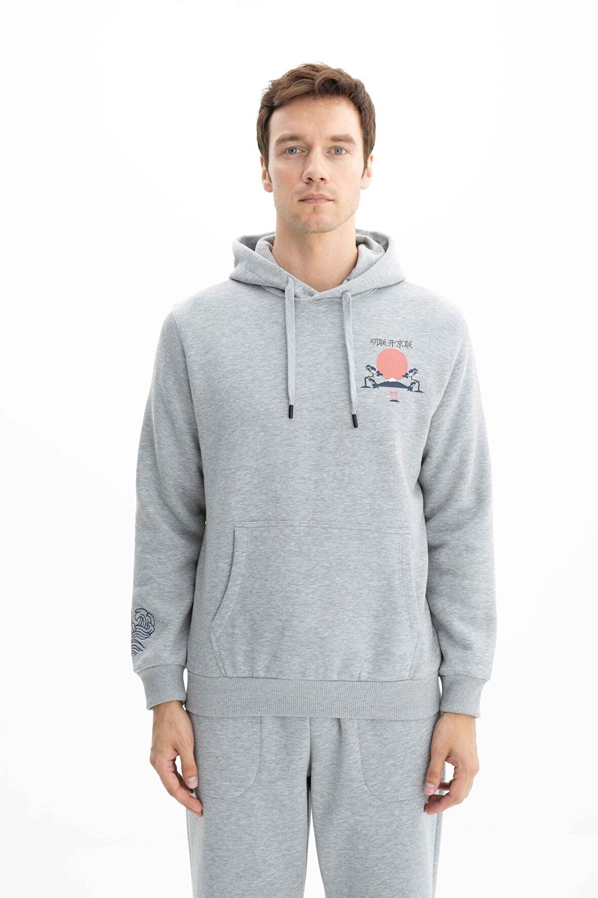 Arma Erkek Regular Fit Kapşonlu Kanguru Cepli Sweatshirt 