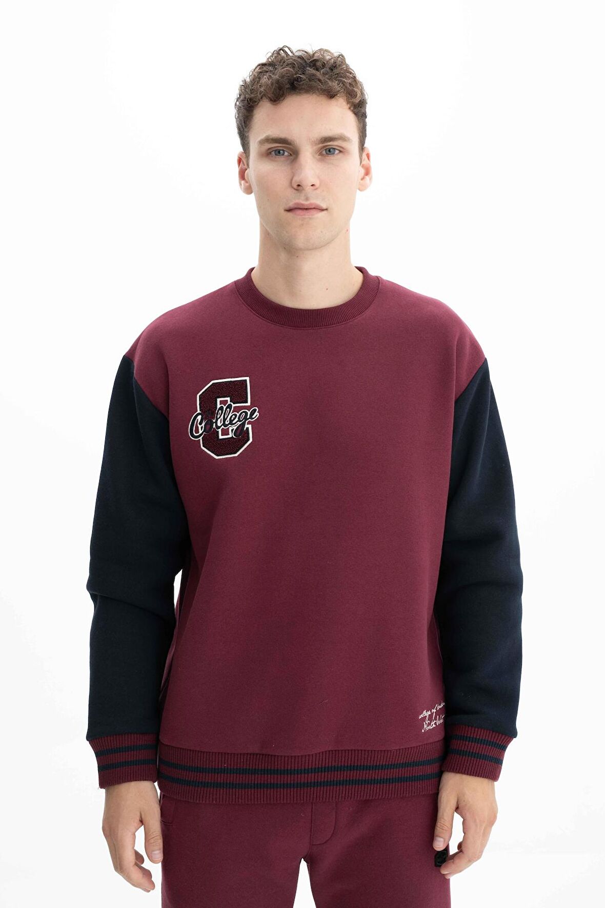 Arma Erkek Relax Fit Bisiklet Yaka Sweatshirt 