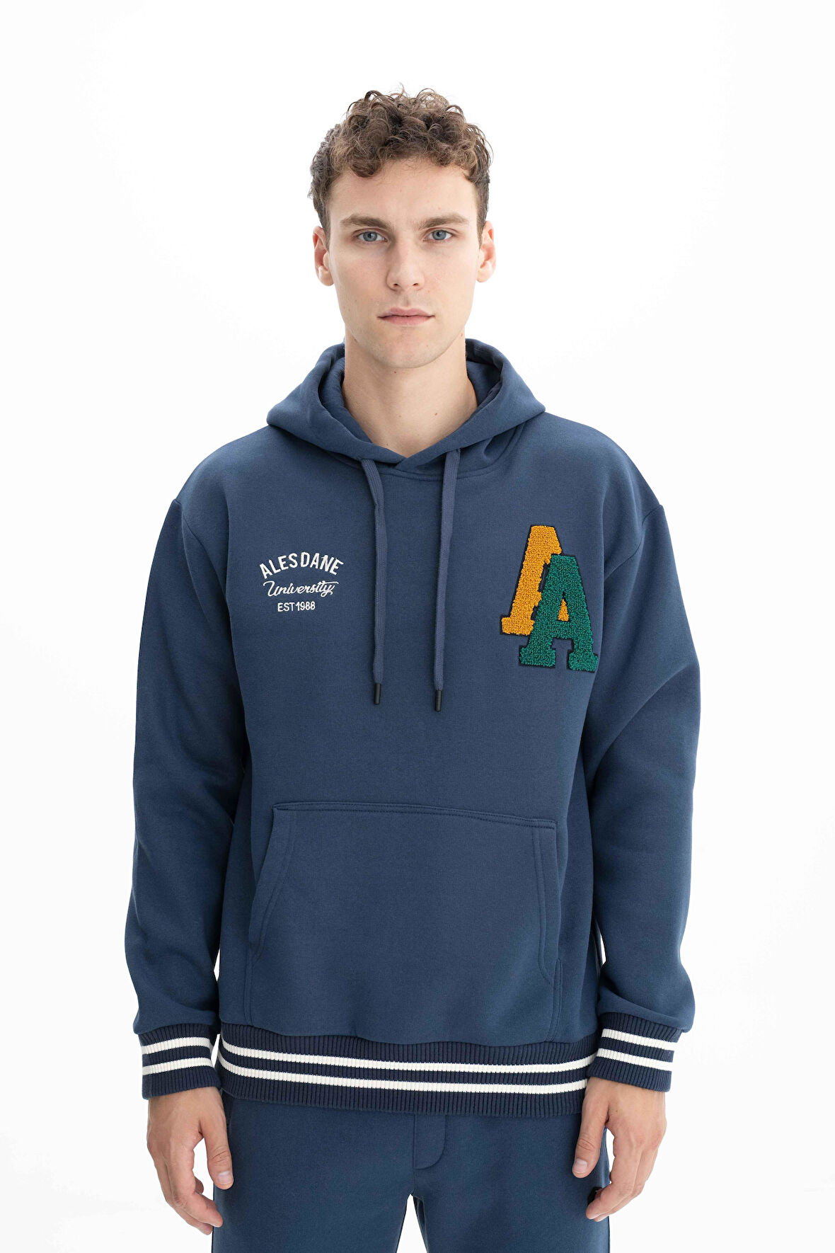 Arma Erkek Relax Fit 3 İplik Kapşonlu Kanguru Cepli Sweatshirt K26254625601 
