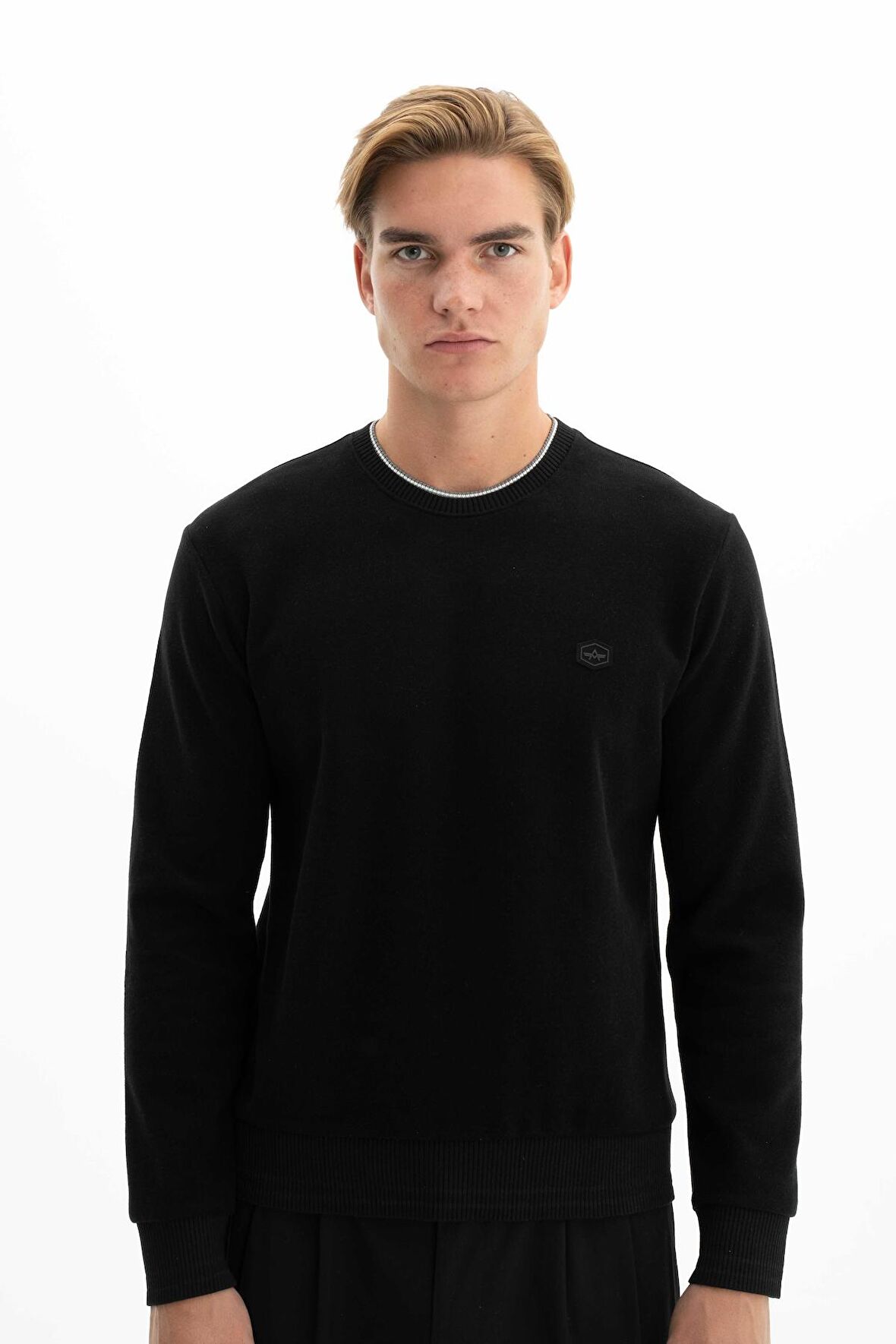 Arma Erkek Regular Fit Selanik Kumaş Bisiklet Yaka Sweatshirt 