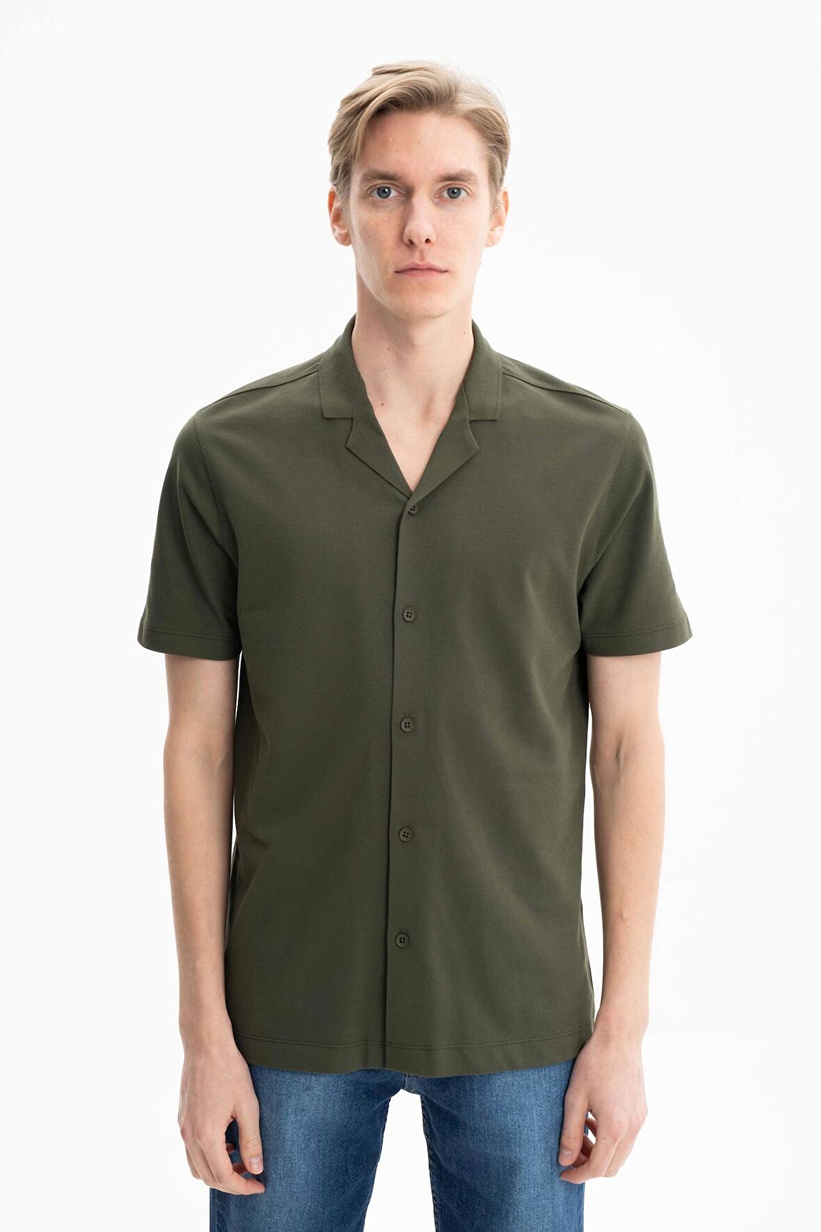 Arma Erkek % 100 Pamuk Penye Pike Regular Fit Polo Yaka Gömlek 