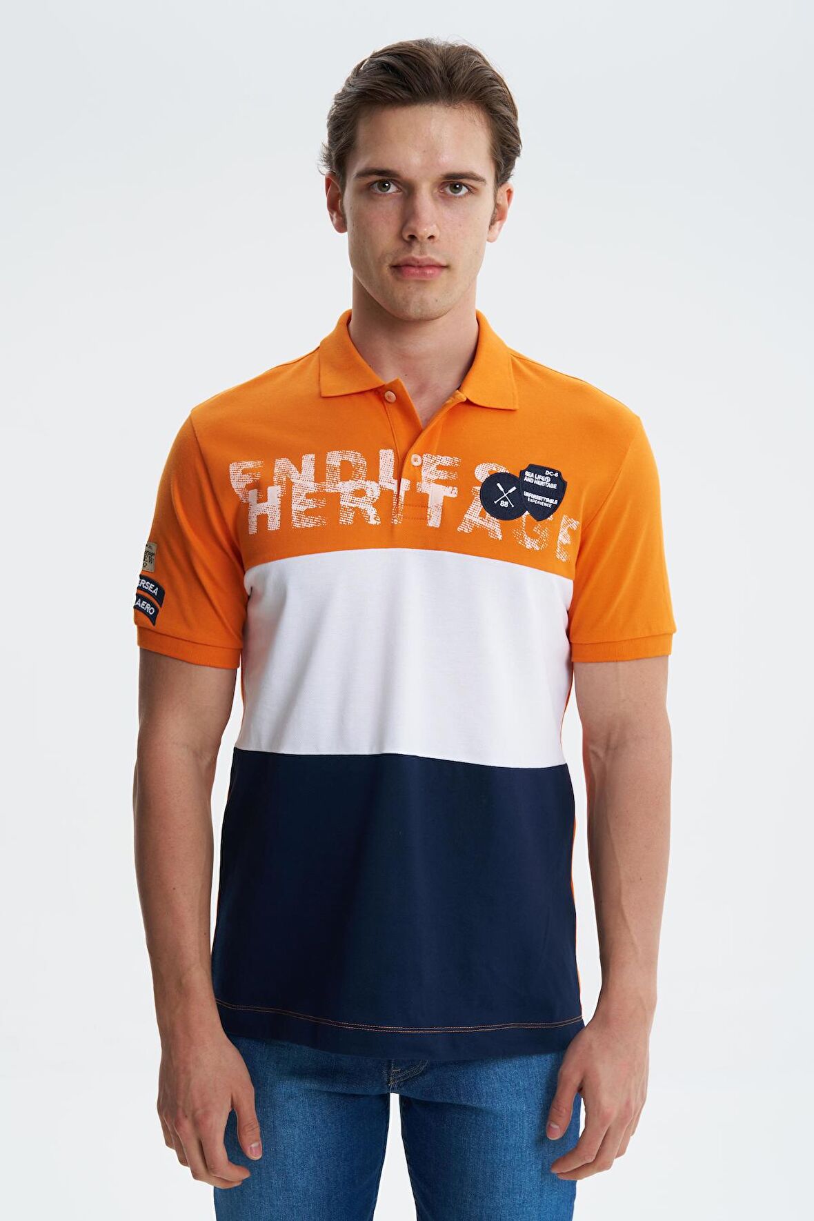 Arma Erkek Likralı Pamuklu Regular Fit Polo Yaka Tişört 