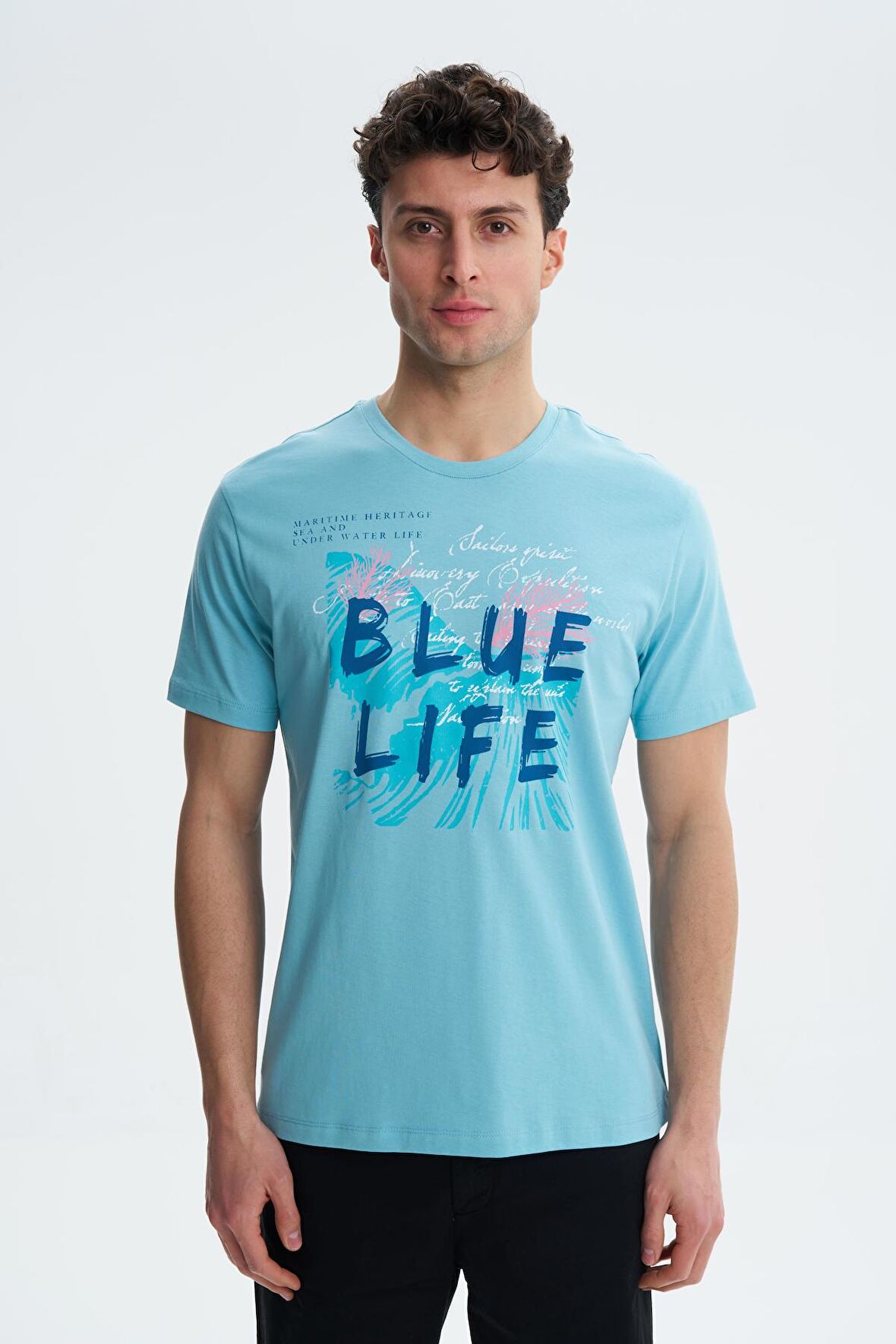 Arma Erkek Regular Fit Bisiklet Yaka Tişört 