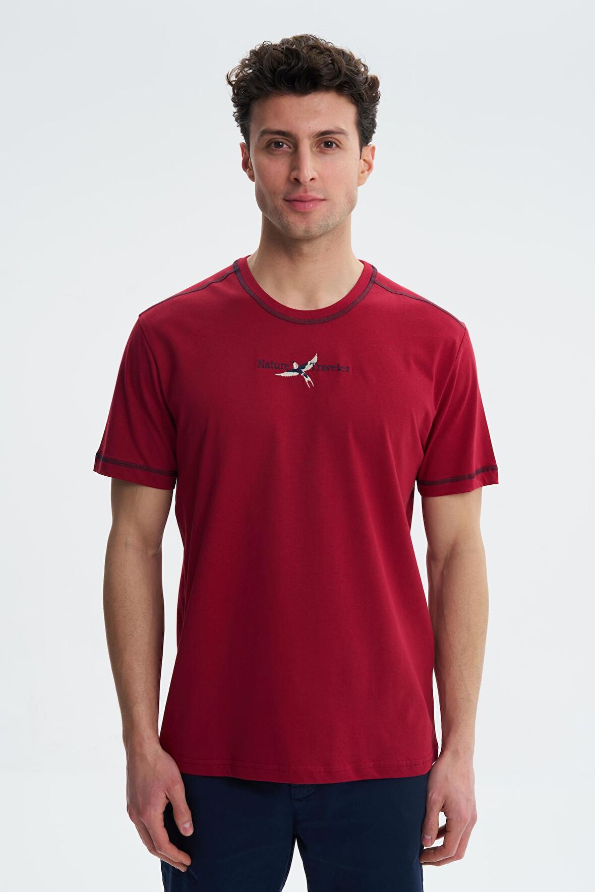 Arma Erkek Penye Süprem Regular Fit Bisiklet Yaka Tişört 