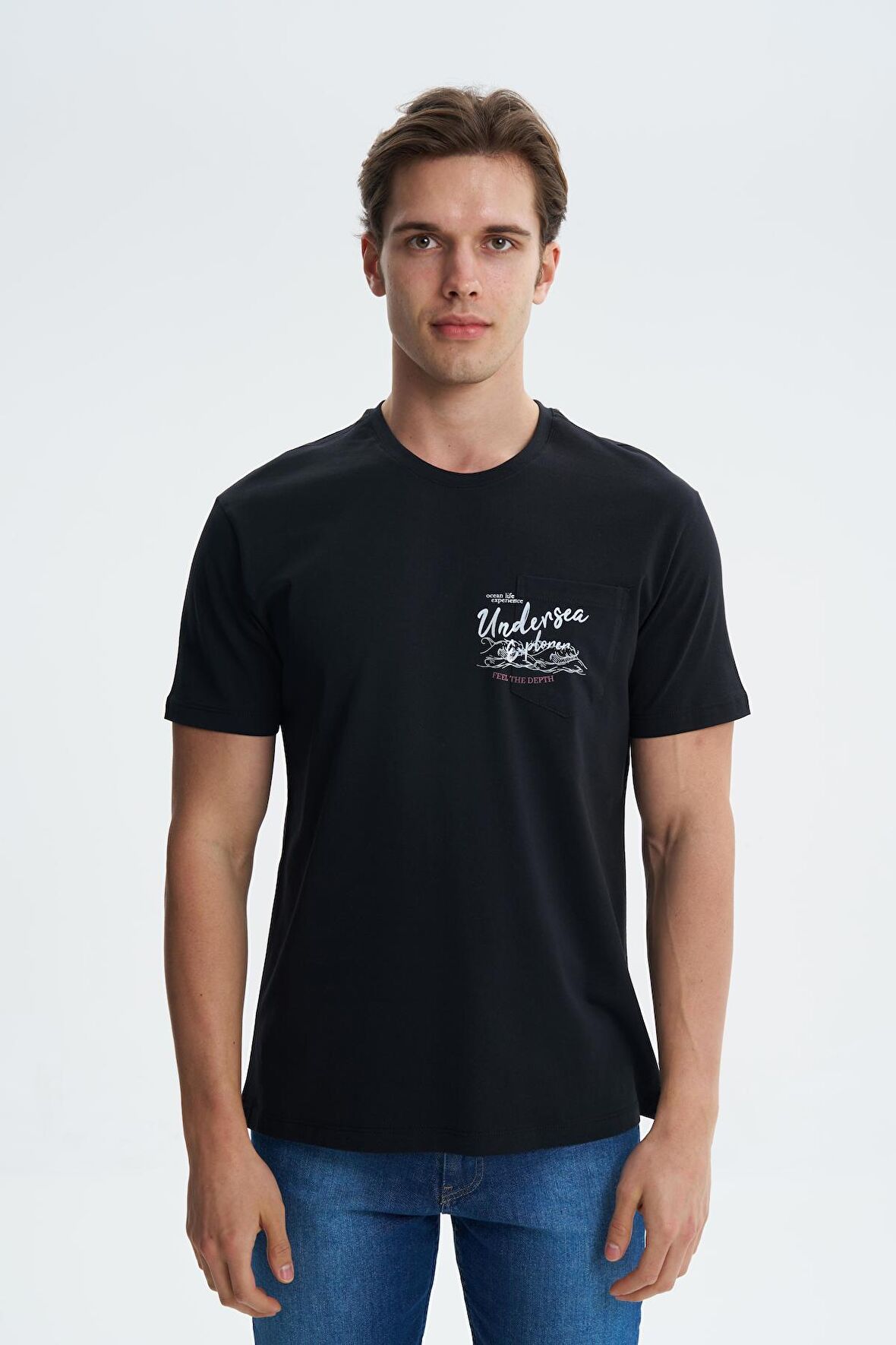 Arma Erkek Regular Fit Süprem % 100 Pamuk Bisiklet Yaka Tişört 