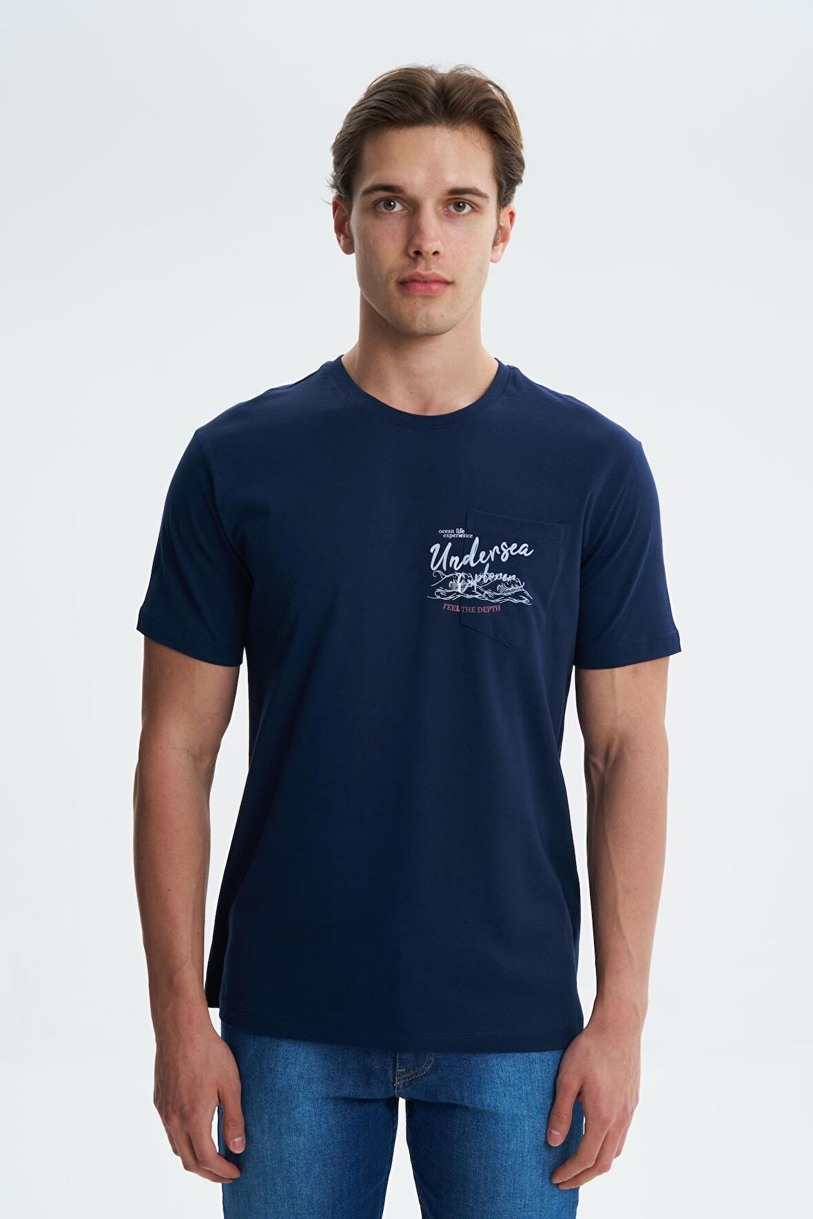 Arma Erkek Regular Fit Süprem % 100 Pamuk Bisiklet Yaka Tişört 