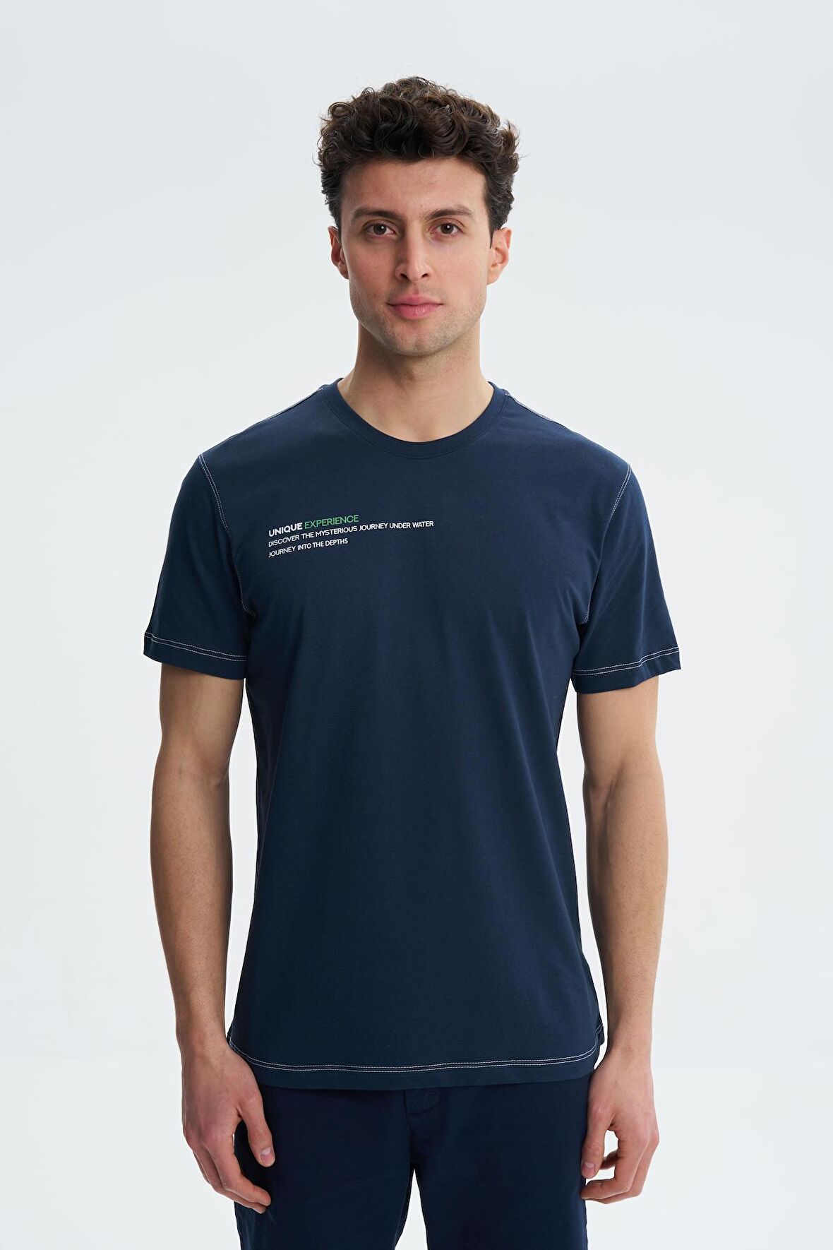 Arma Erkek Regular Fit Süprem Penye Bisiklet Yaka Tişört 