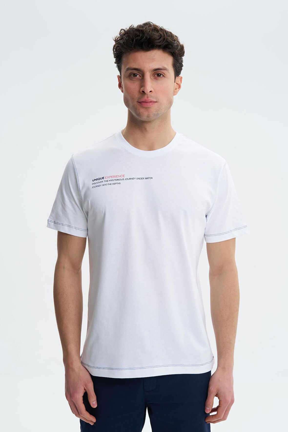 Arma Erkek Regular Fit Süprem Penye Bisiklet Yaka Tişört 