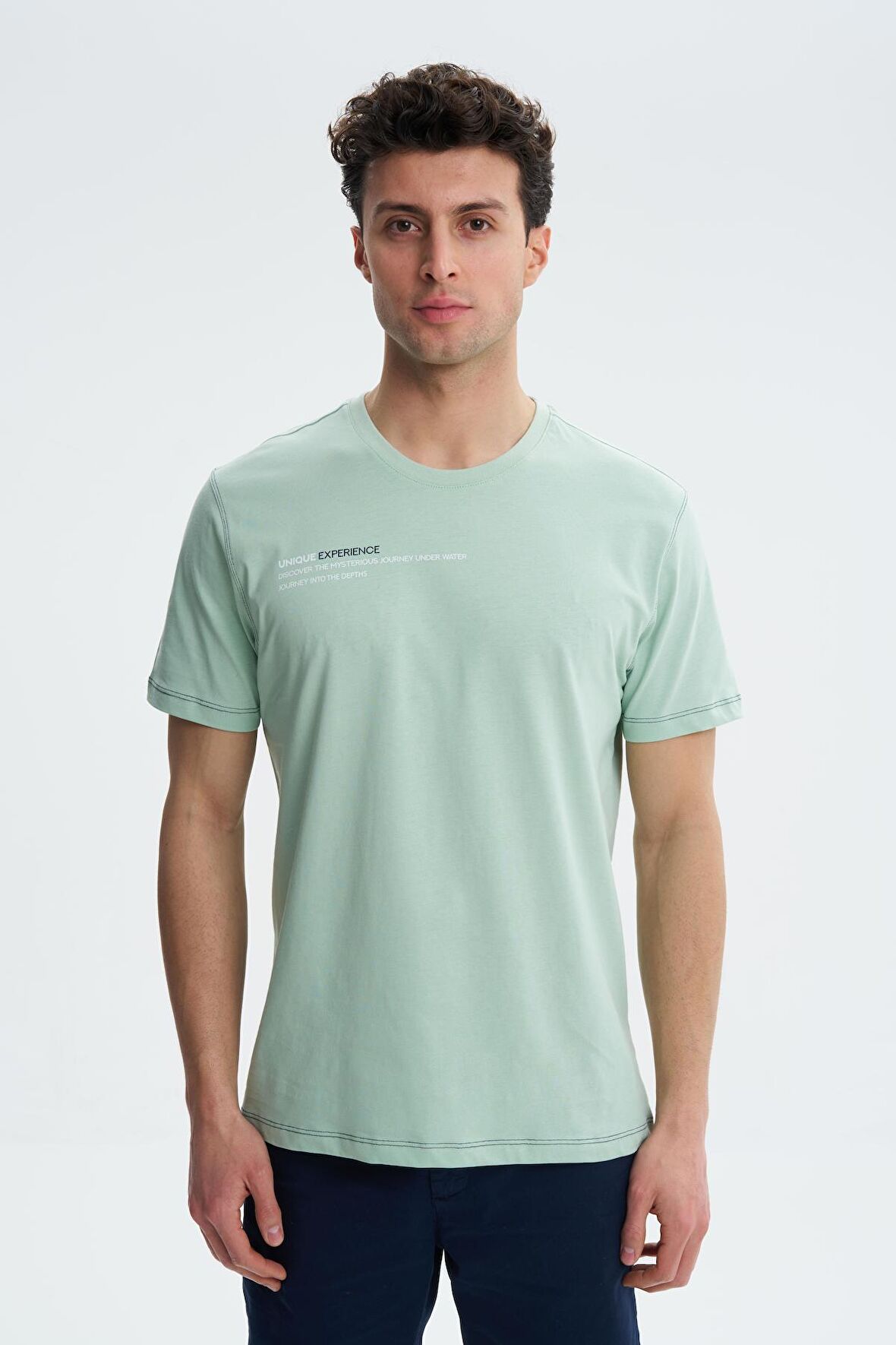 Arma Erkek Regular Fit Süprem Penye Bisiklet Yaka Tişört 