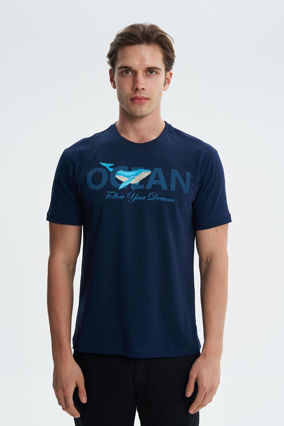 Arma Erkek Regular Fit Penye Süprem % 100 Pamuk Bisiklet Yaka Tişört 