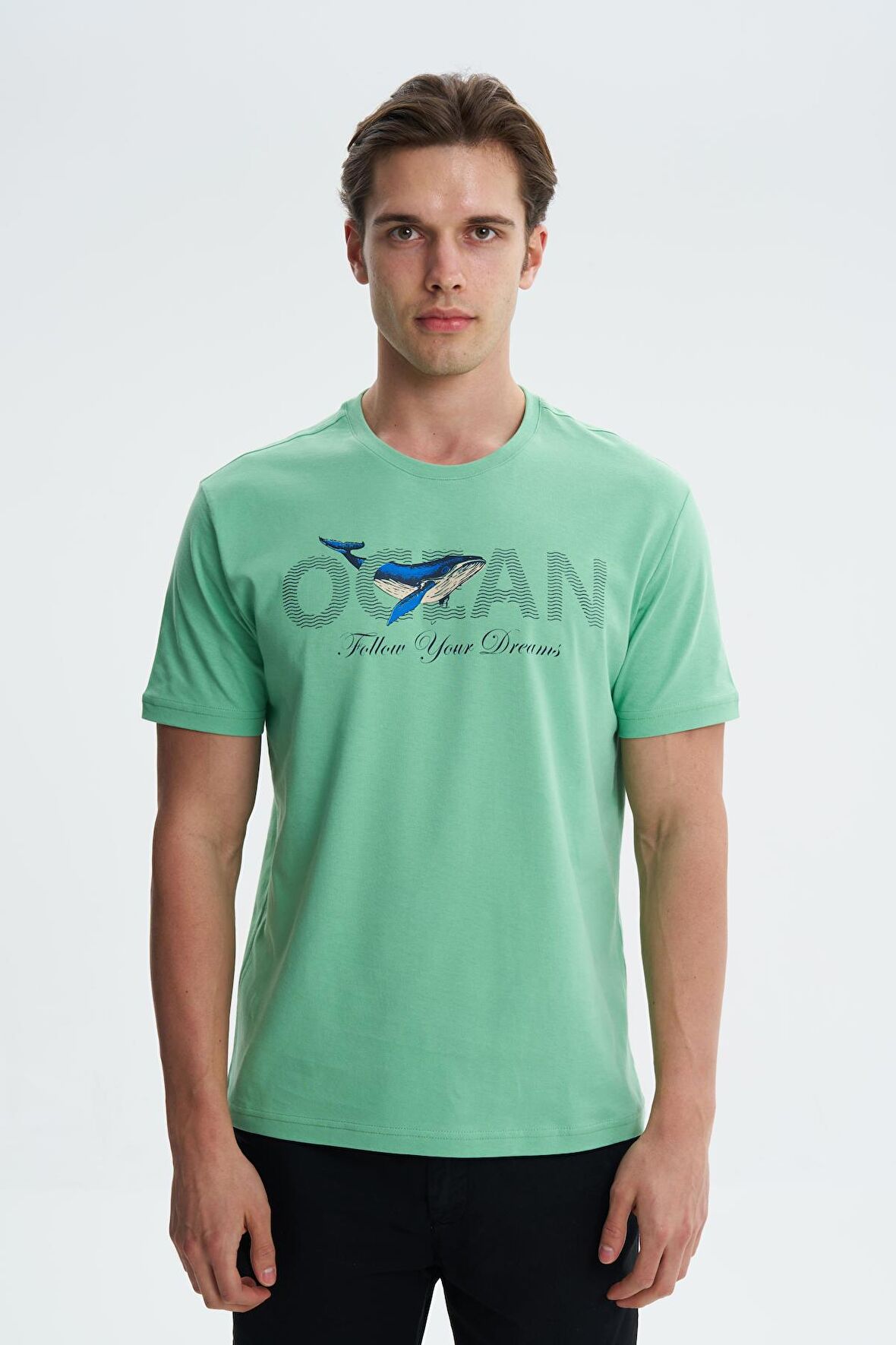 Arma Erkek Regular Fit Penye Süprem % 100 Pamuk Bisiklet Yaka Tişört 