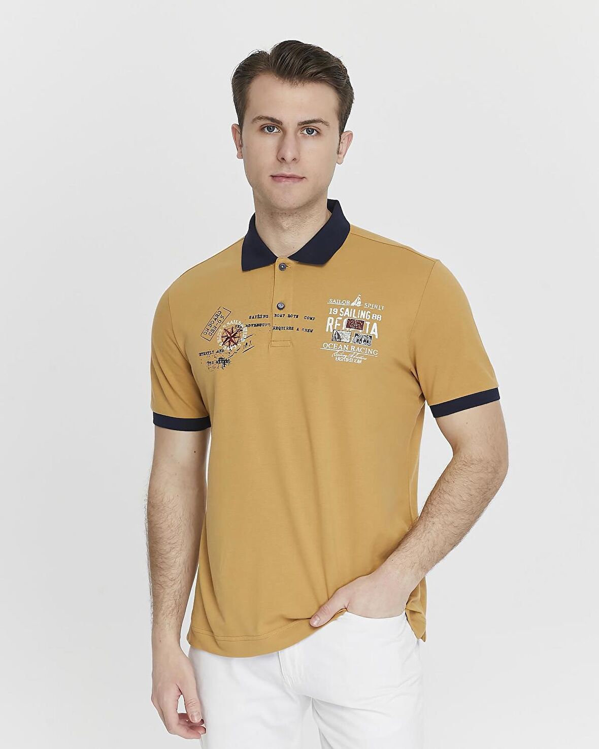 Arma Erkek Likralı Pike Polo Yaka Tişört 