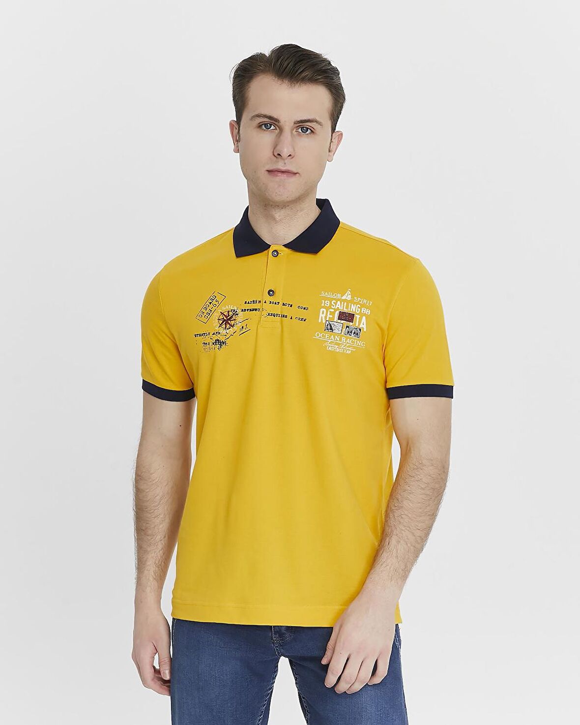 Arma Erkek Likralı Pike Polo Yaka Tişört 