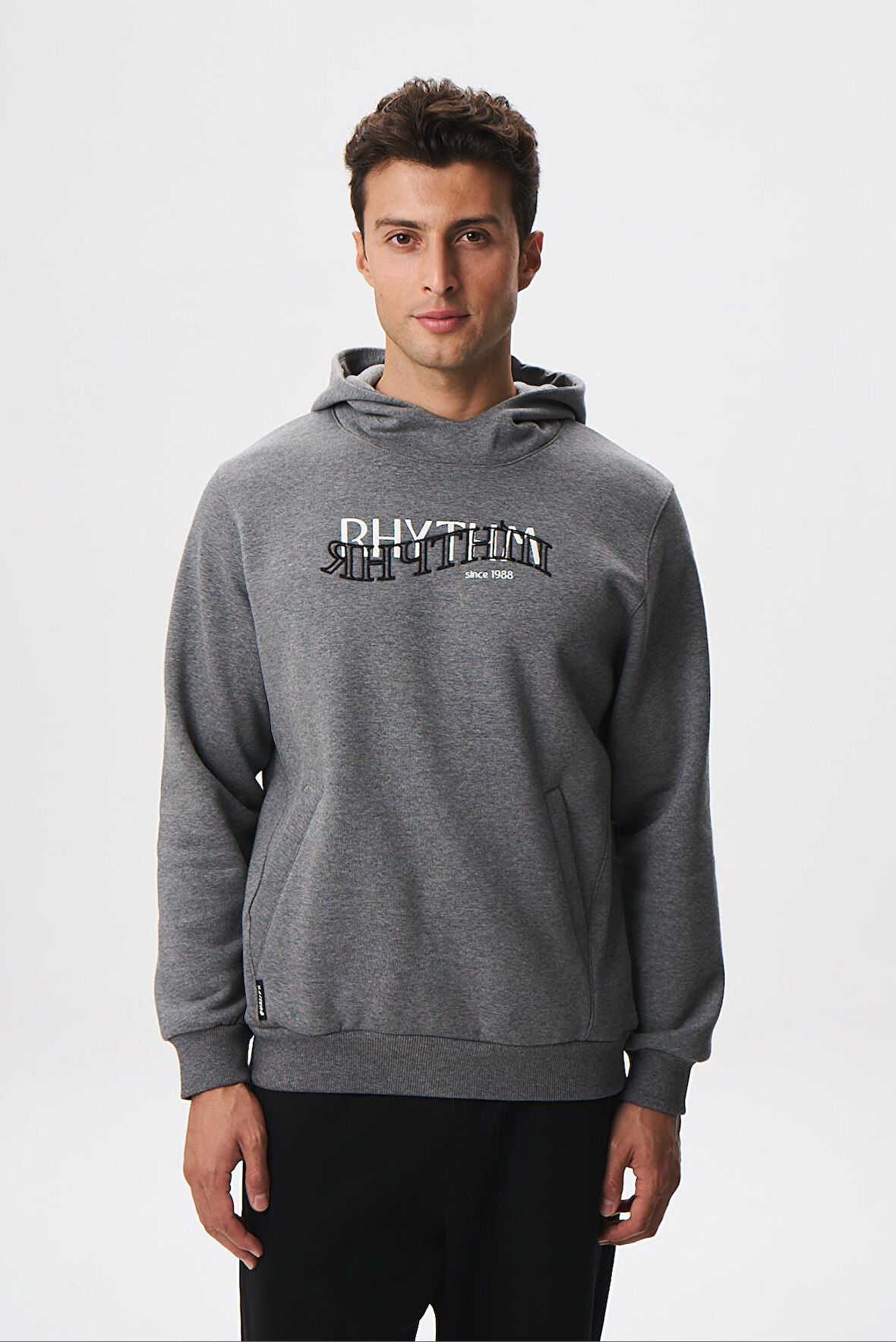 Arma Erkek Regular Fit Yazı Baskılı Dikişli Kanguru Cepli Sweatshirt K28254627001 