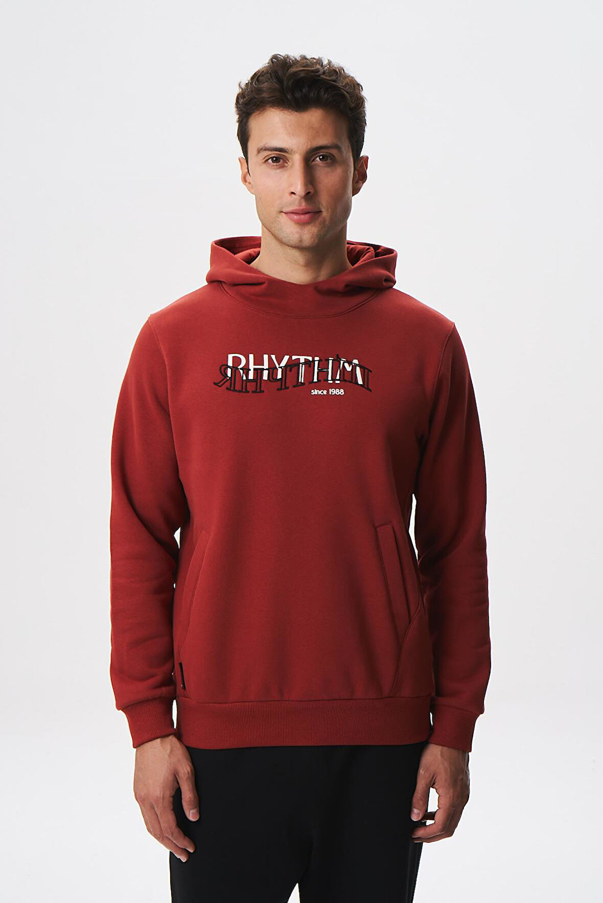 Arma Erkek Regular Fit Yazı Baskılı Dikişli Kanguru Cepli Sweatshirt K28254627001 