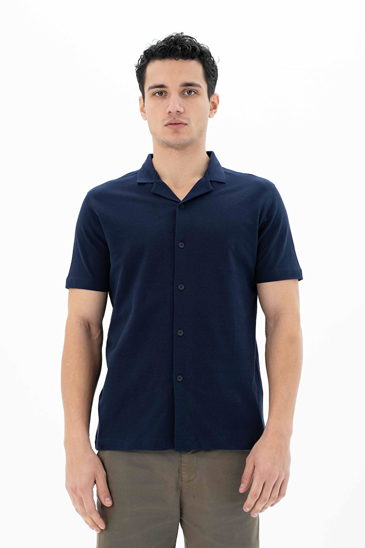 Arma Erkek % 100 Pamuk Penye Pike Regular Fit Polo Yaka Gömlek Y25374351101 