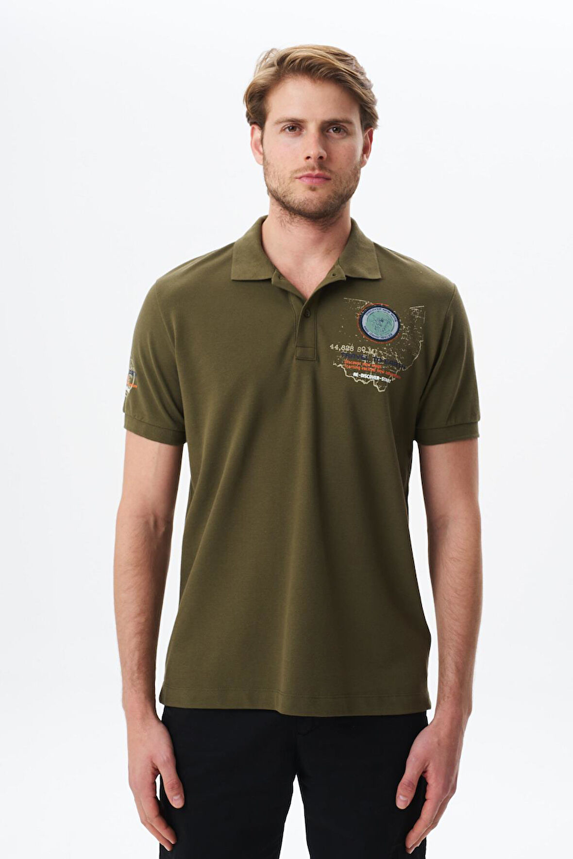 Arma Erkek Regular Fit Baskılı % 100 Pamuk Pike Polo Yaka Tişört Y29374355102 