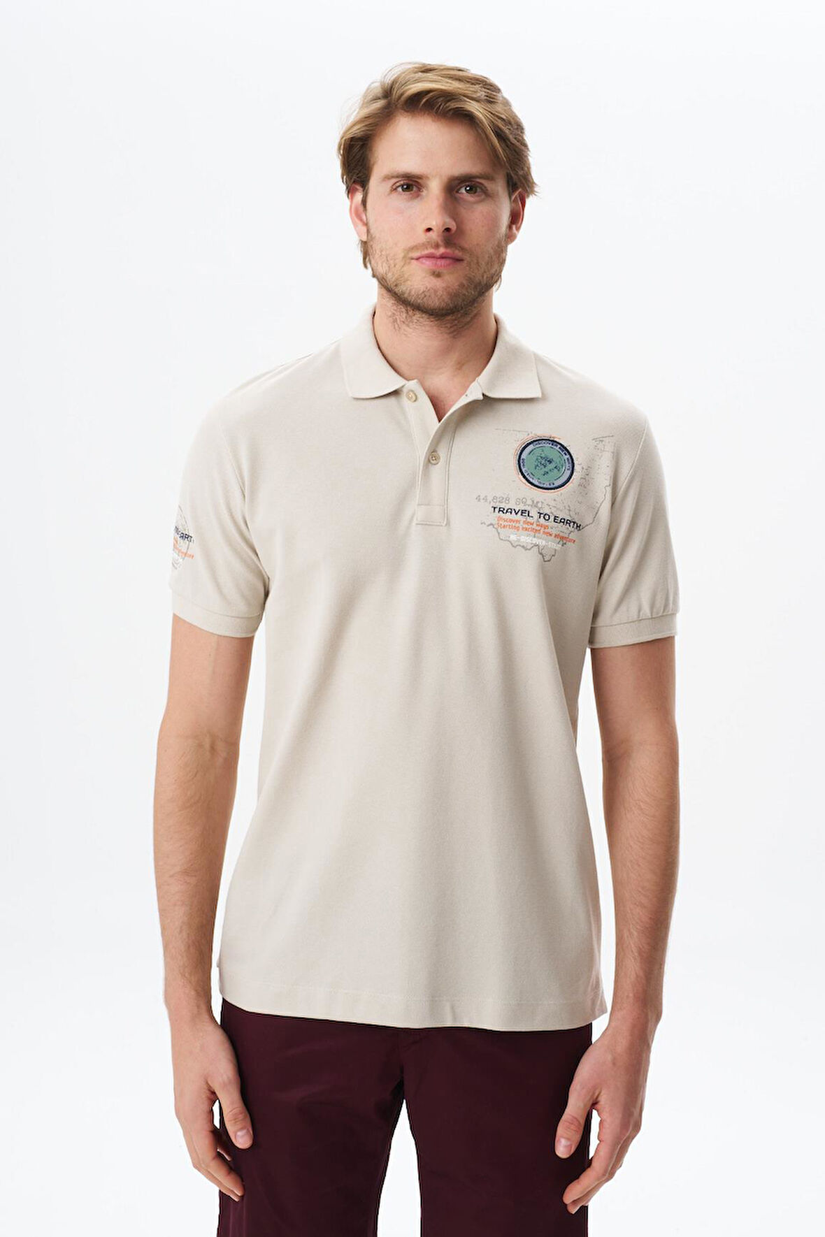 Arma Erkek Regular Fit Baskılı % 100 Pamuk Pike Polo Yaka Tişört Y29374355102 