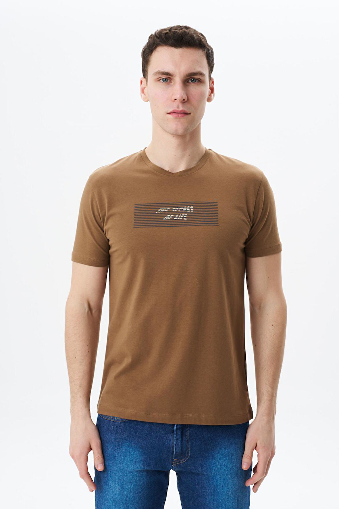 Arma Erkek Regular Fit Baskılı Süprem Bisiklet Yaka Tişört Y29344453402 