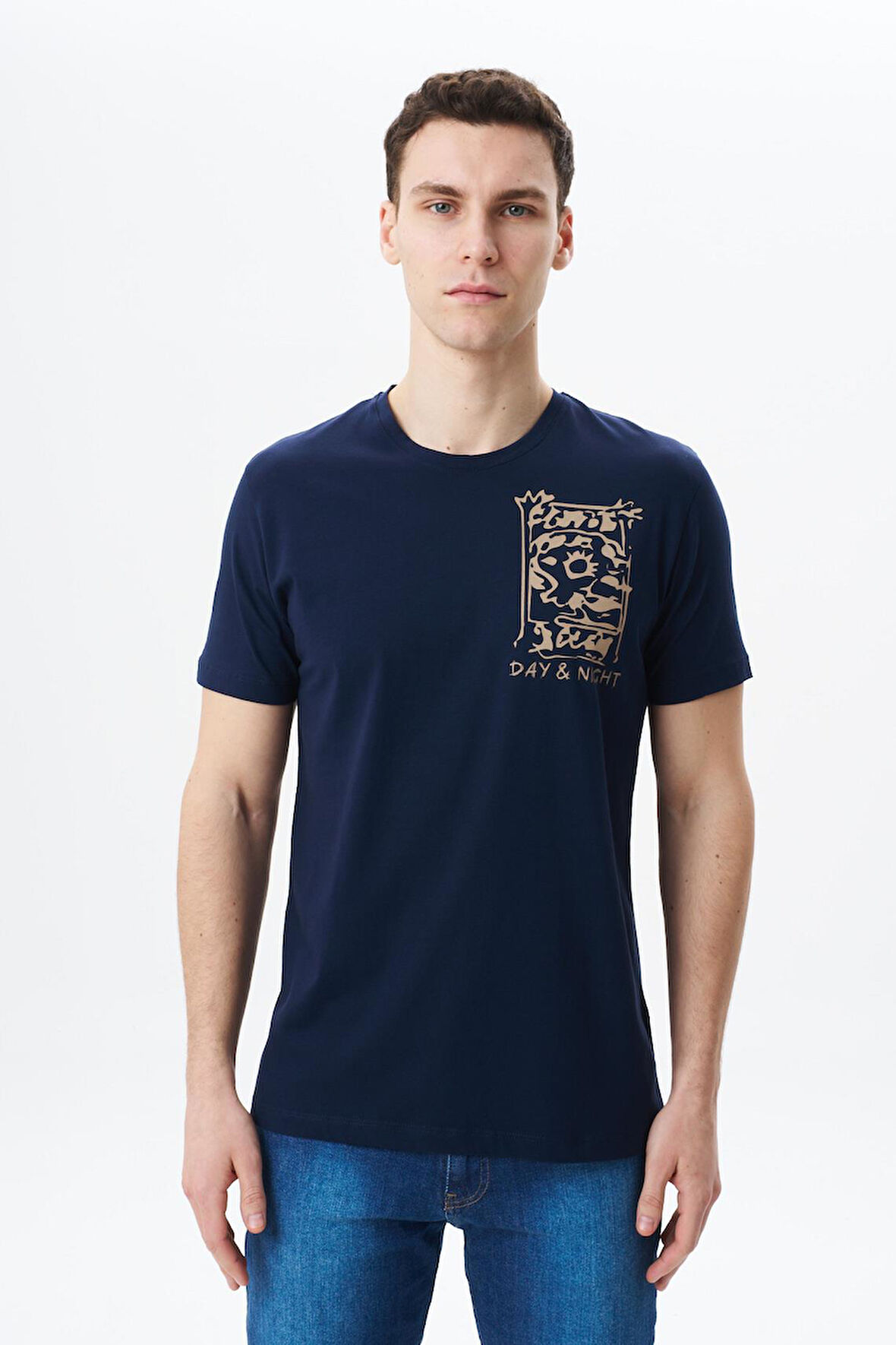 Arma Erkek Regular Fit Baskılı Süprem Bisiklet Yaka Tişört Y29344453602 