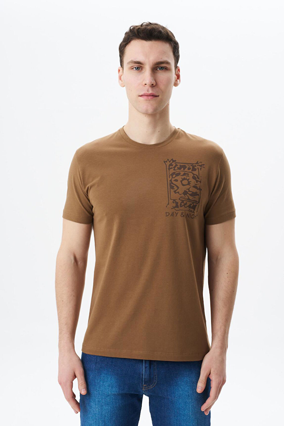 Arma Erkek Regular Fit Baskılı Süprem Bisiklet Yaka Tişört Y29344453602 