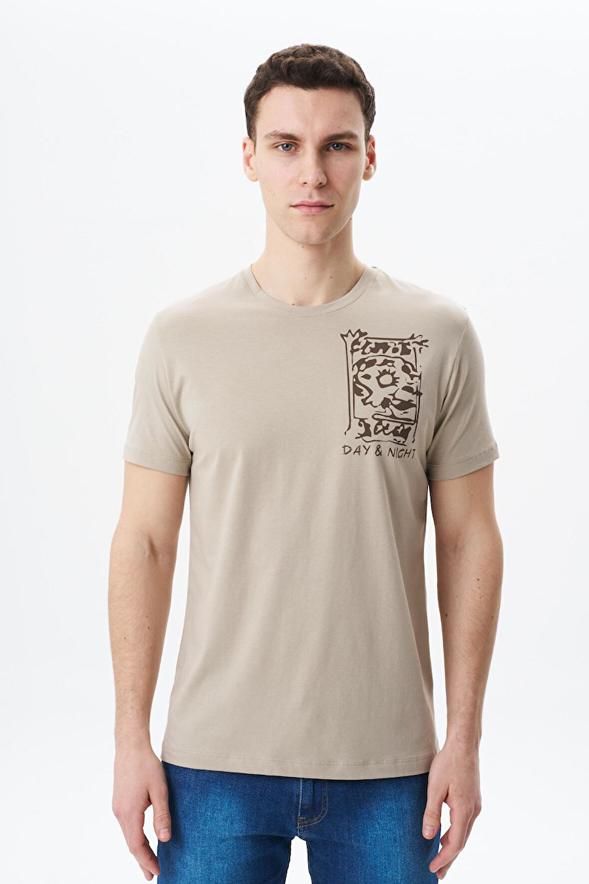 Arma Erkek Regular Fit Baskılı Süprem Bisiklet Yaka Tişört Y29344453602 