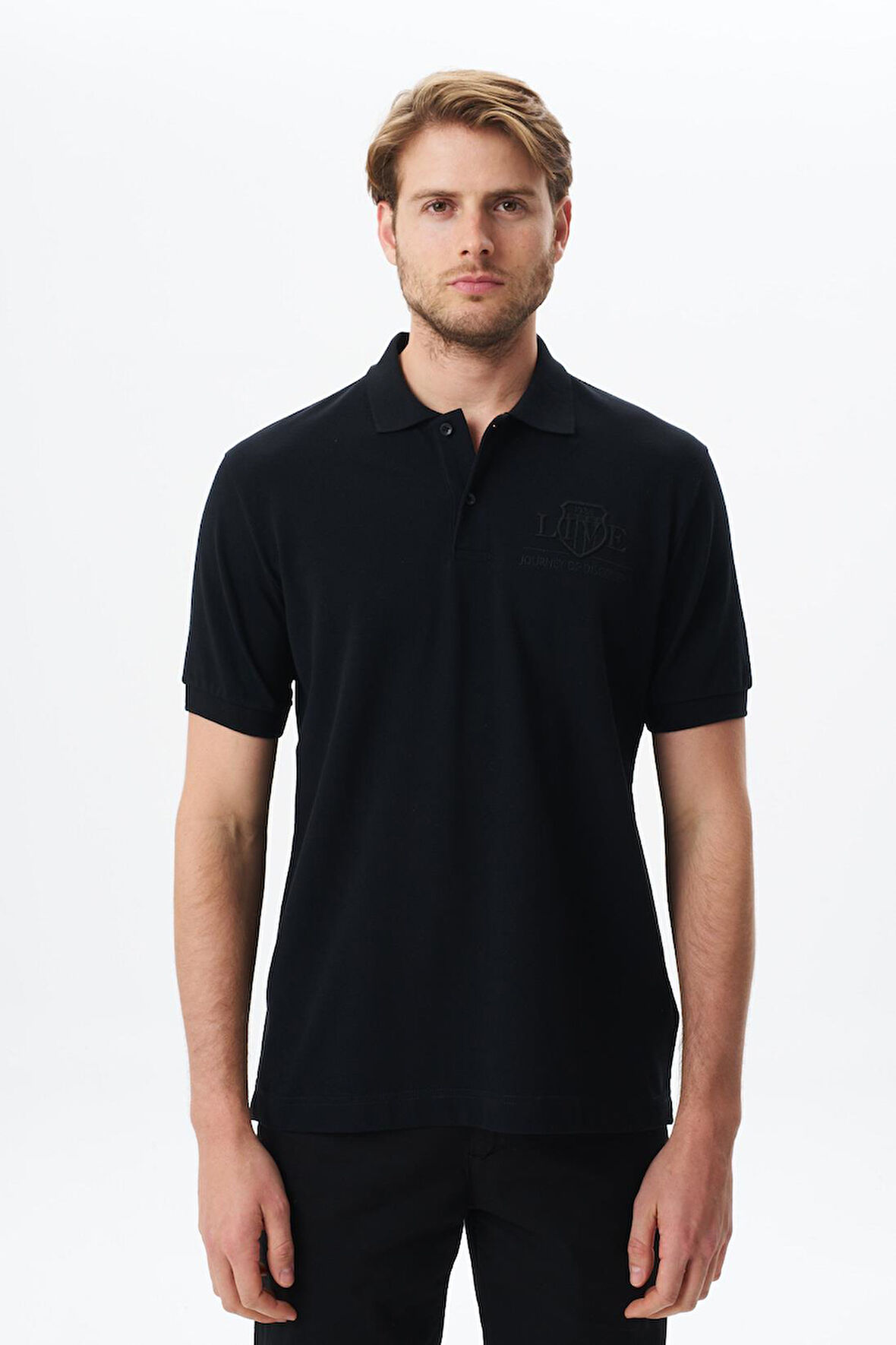 Arma Erkek Yazı Baskılı Regular Fit % 100 Pamuk Pike Polo Yaka Tişört Y29374355602 