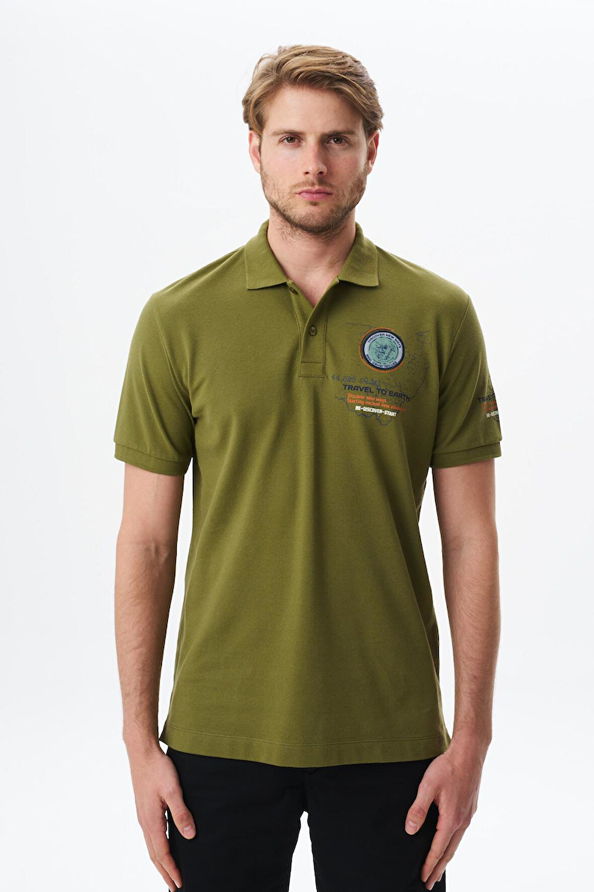 Arma Erkek Regular Fit Baskılı % 100 Pamuk Pike Polo Yaka Tişört Y29374355102 