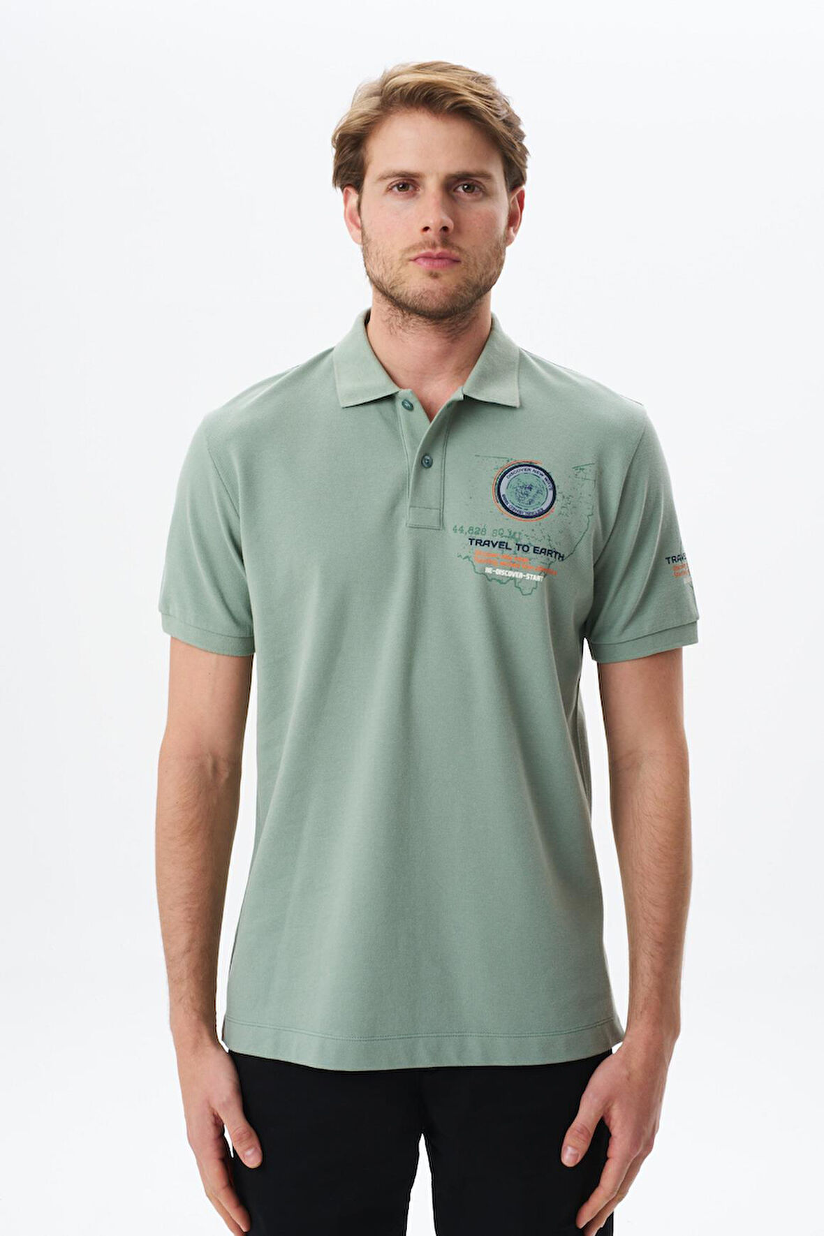 Arma Erkek Regular Fit Baskılı % 100 Pamuk Pike Polo Yaka Tişört Y29374355102 