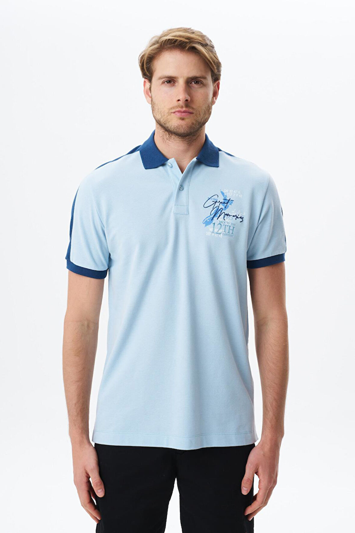 Arma Erkek Regular Fit Baskılı % 100 Pamuk Pike Polo Yaka Tişört Y29374356002 