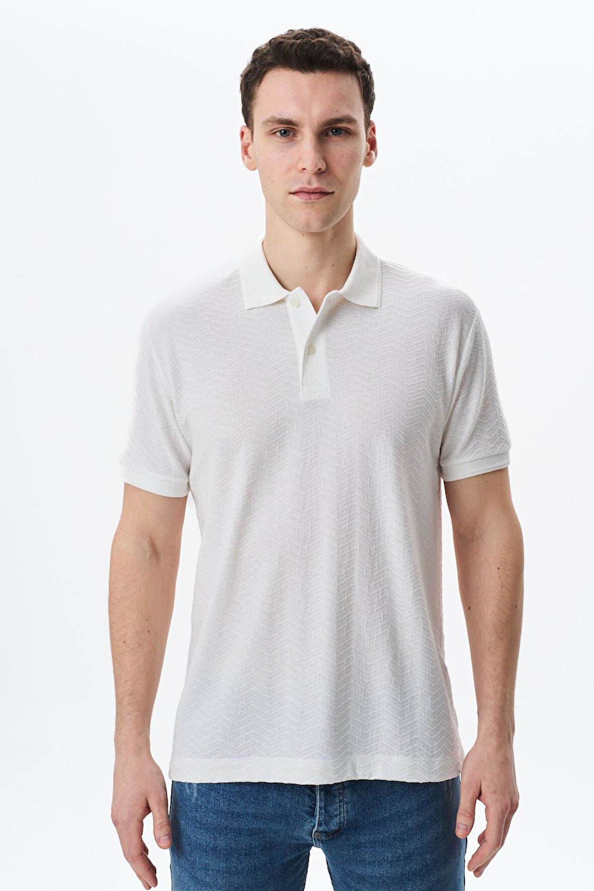 Arma Erkek Basic Regular Fit Jakarlı Süprem Polo Yaka Tişört Y29374356402 