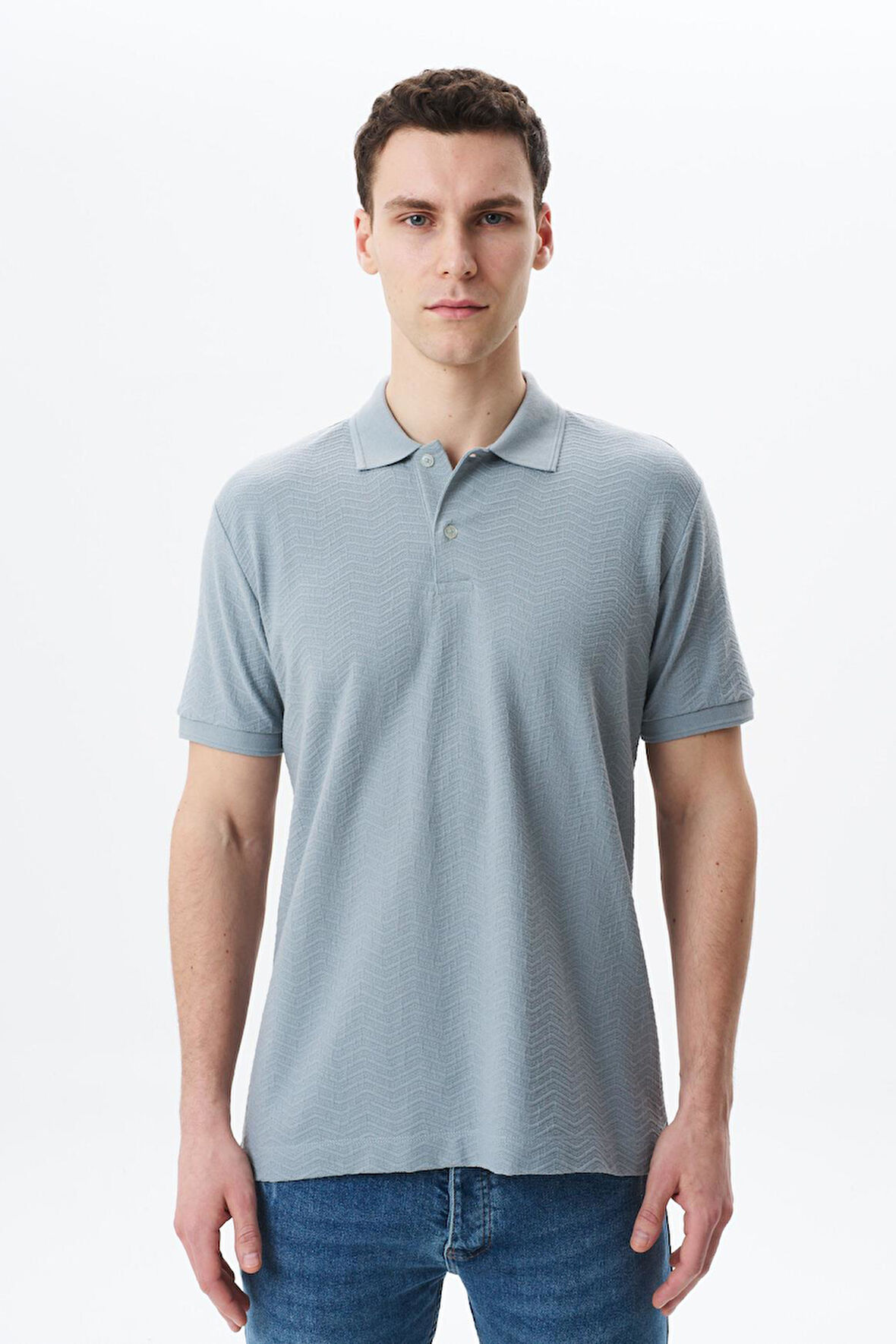 Arma Erkek Basic Regular Fit Jakarlı Süprem Polo Yaka Tişört Y29374356402 