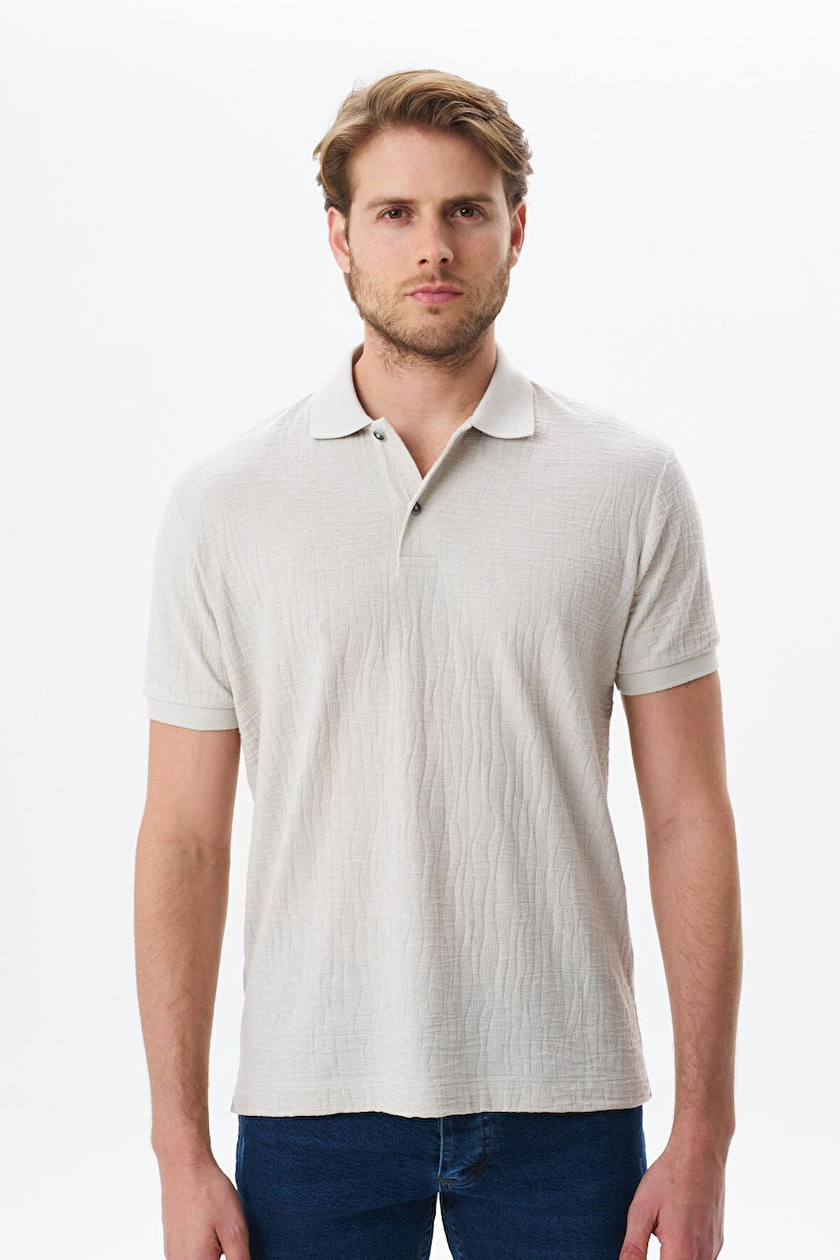 Arma Erkek Basic Regular Fit Jakarlı Süprem Polo Yaka Tişört Y29374356302