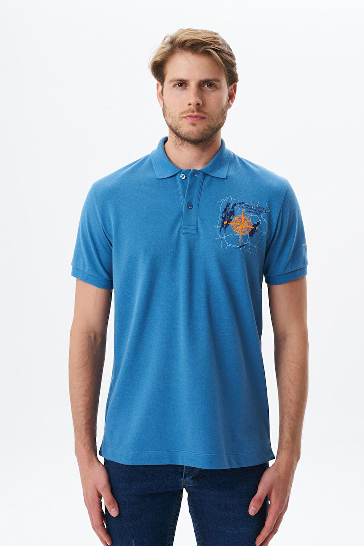 Arma Erkek Regular Fit Baskılı % 100 Pamuk Pike Polo Yaka Tişört Y29374356202 