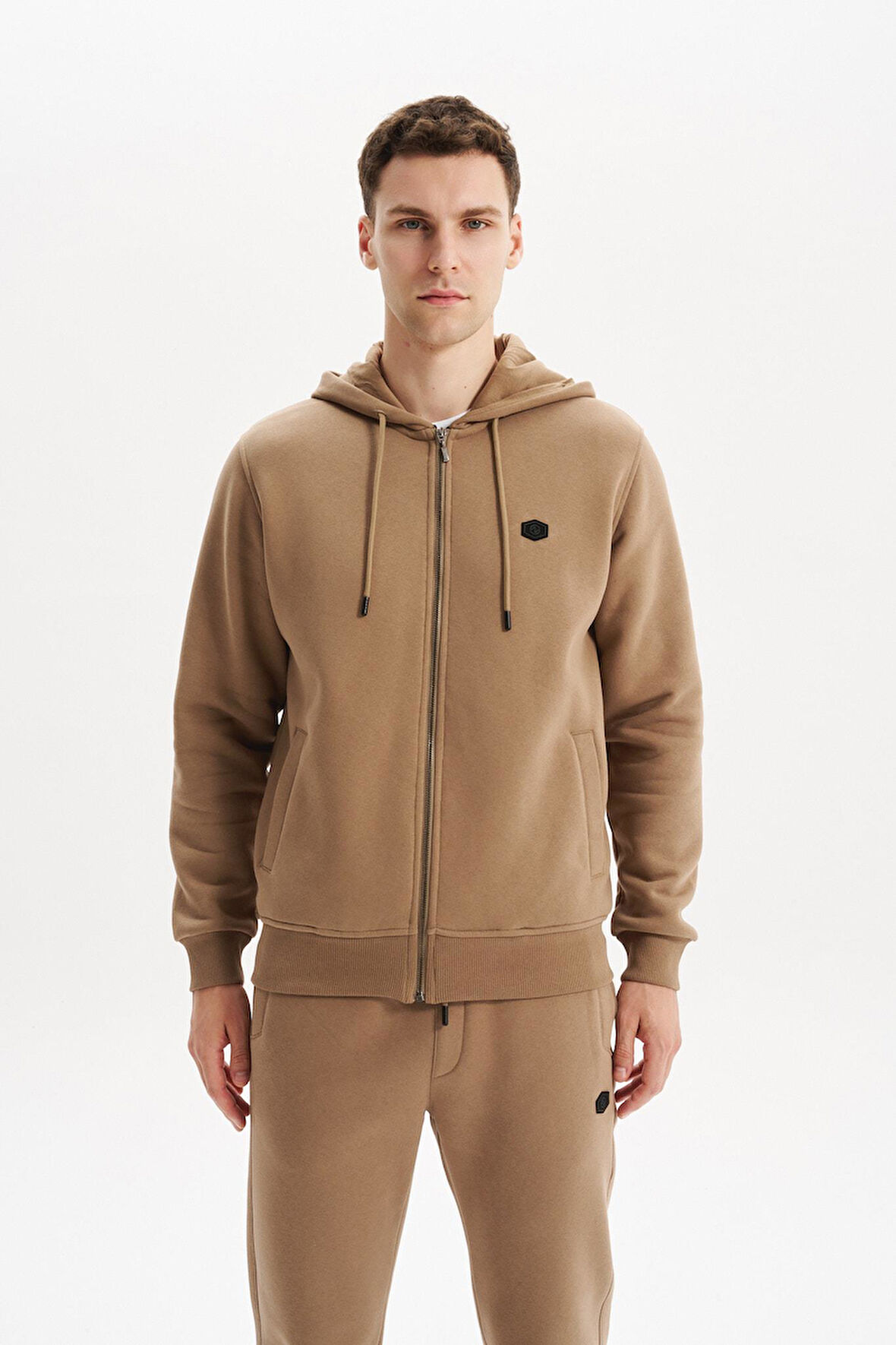 Arma Erkek Regular Fit 3 İplik Kapüşonlu Sweatshirt – Fermuarlı, Fleto Cepli, Kalın Kumaş K30324650502 